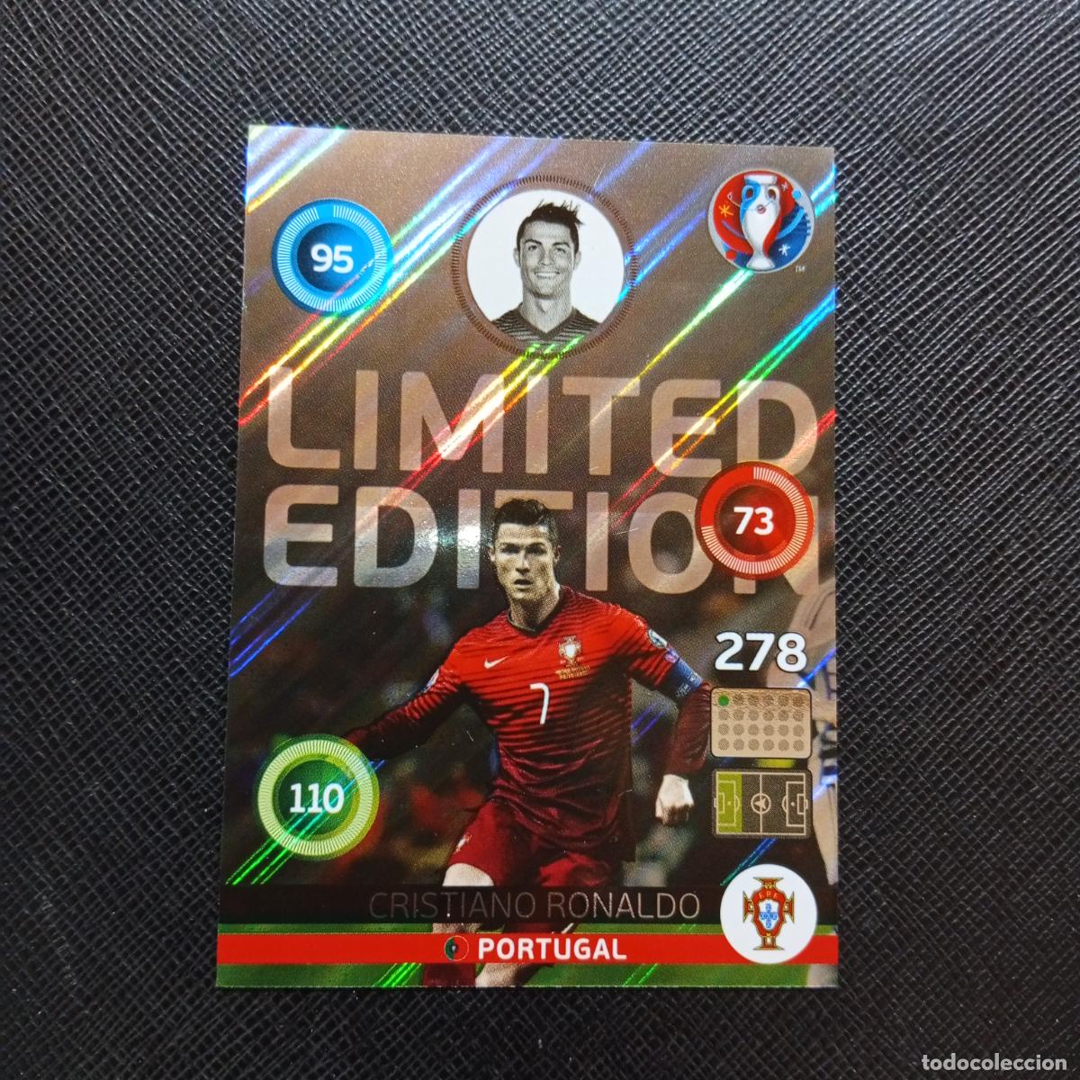 Cromos de f&uacute;tbol: CRISTIANO RONALDO PORTUGAL PANINI ADRENALYN FRANCIA EURO 2016 EUROCOPA 16 A58 PG406 LIMITED EDITION