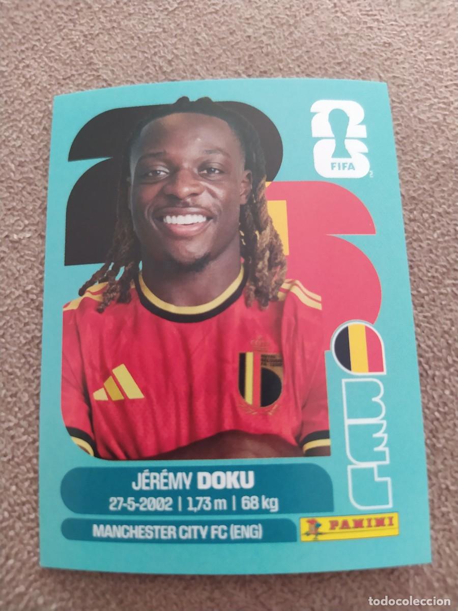 Cartes &agrave; collectionner de Football: BEL 16 Jeremy DOKU B&eacute;lgica mundial 2026 panini
