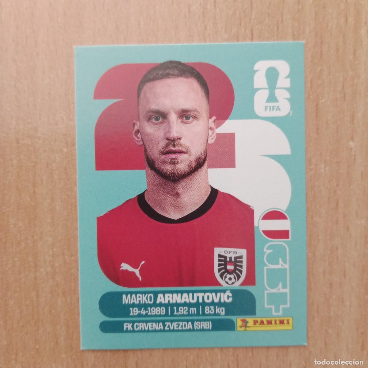 Cartes &agrave; collectionner de Football: Marko Arnautović , AUSTRIA , STICKER CROMO N&ordm; AUT 20 , FIFA WORLD CUP 2026 - PANINI - A&Ntilde;O 2026.