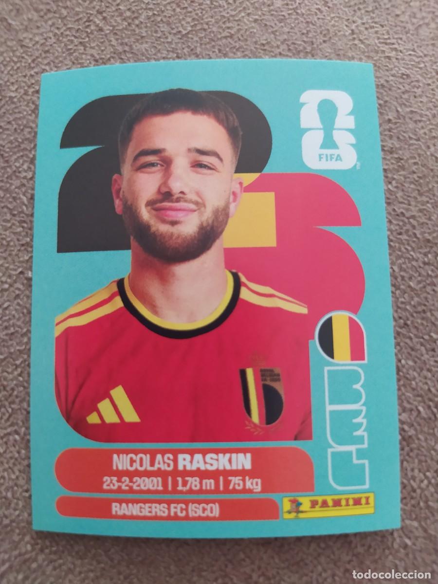 Figurine di Calcio: BEL 11 Nicol&aacute;s RASKIN B&eacute;lgica mundial 2026 panini
