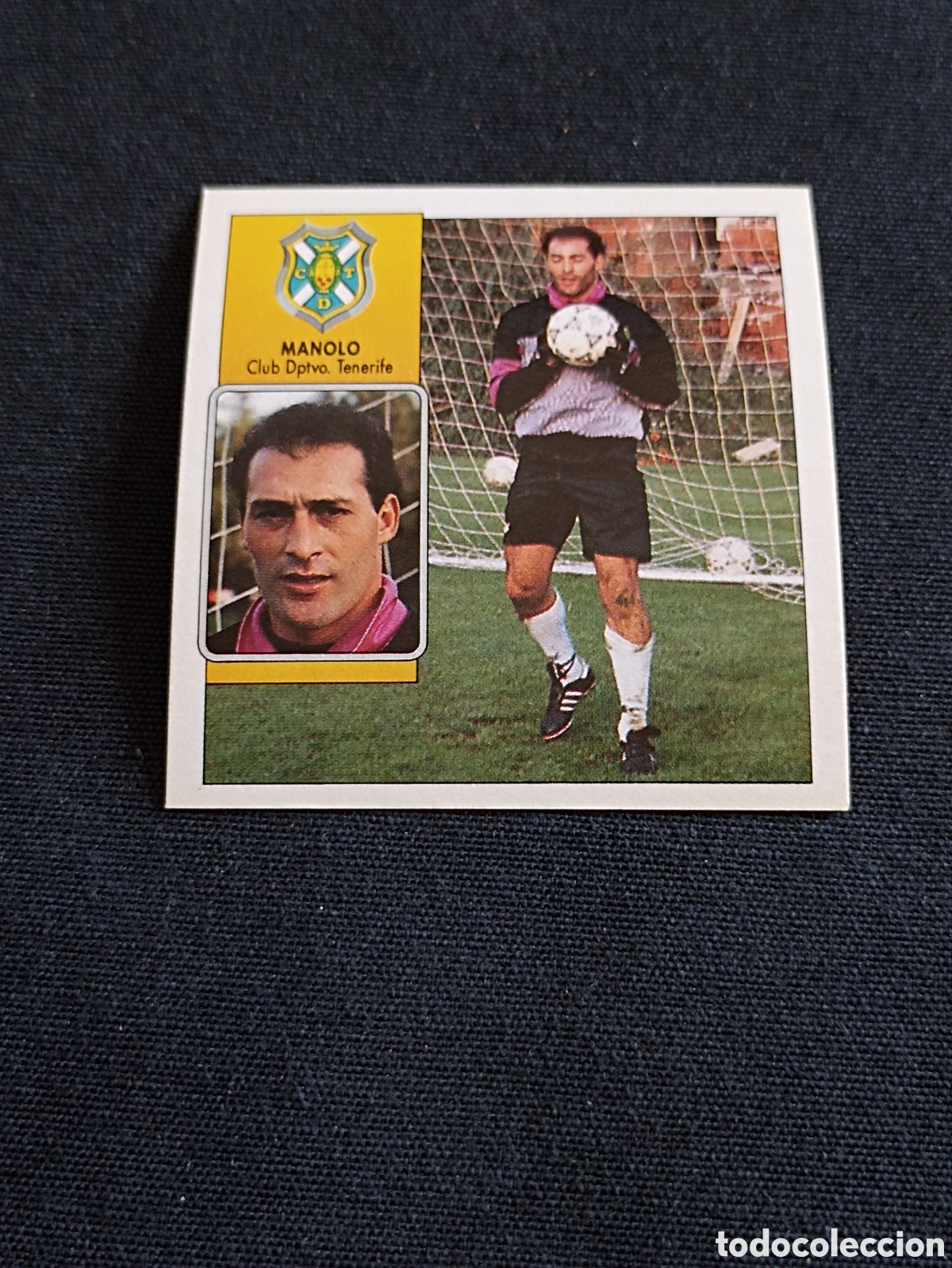 Figurine di Calcio: Manolo ( Club Deportivo Tenerife ). Liga este 92-93. Nunca pegado