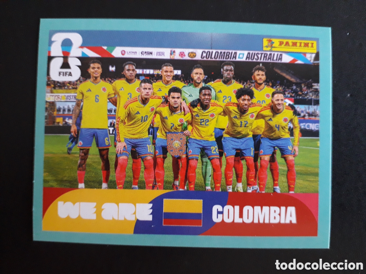 Figurine di Calcio: EQUIPO COLOMBIA COL 13 MUNDIAL F&Uacute;TBOL 2026 FIFA WORLD CUP PANINI SIN PEGAR PEDIDO M&Iacute;NIMO 3&euro;