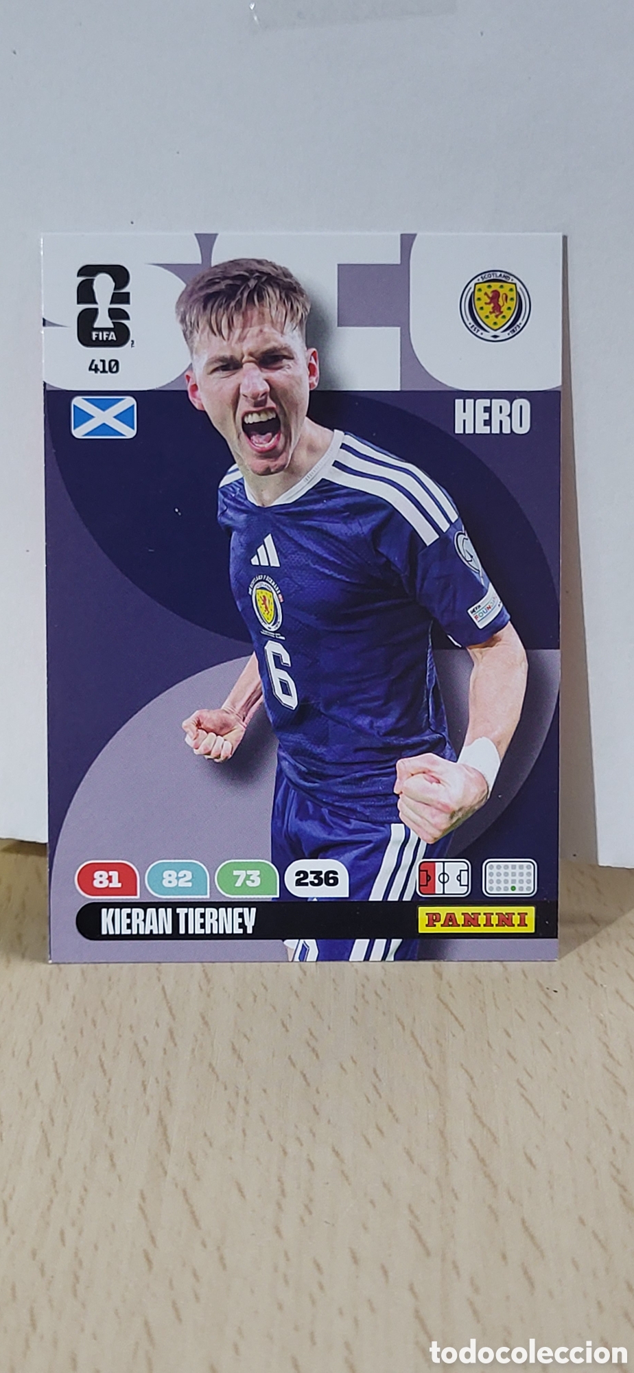 Cromos de Futebol: KIERAN TIERNEY ESCOCIA N&ordm; 410 ADRENALYN XL MUNDIAL 2026 26 FIFA WORLD CUP PANINI
