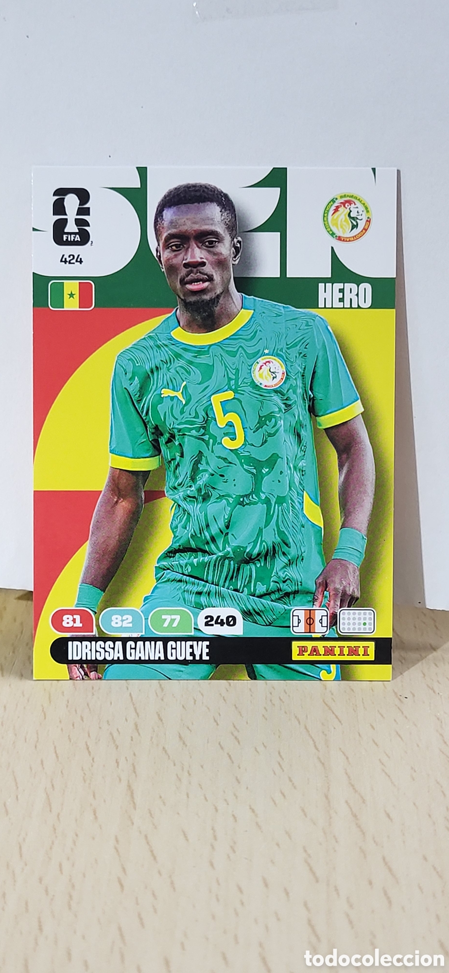Figurine di Calcio: IDRISSA GANA GUEYE SENEGAL N&ordm; 424 ADRENALYN XL MUNDIAL 2026 26 FIFA WORLD CUP PANINI