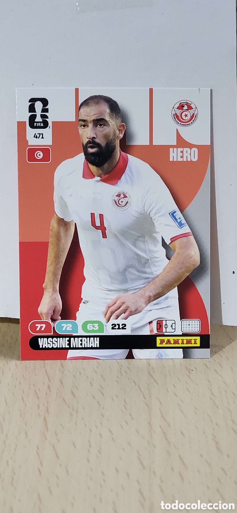 Figurine di Calcio: YASSINE MERIAH TUNEZ N&ordm; 471 ADRENALYN XL MUNDIAL 2026 26 FIFA WORLD CUP PANINI