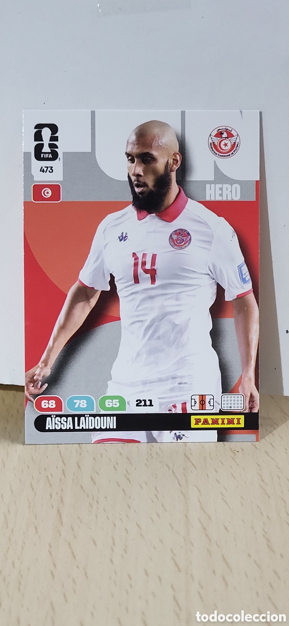 Figurine di Calcio: AISSA LAIDOUNI TUNEZ N&ordm; 473 ADRENALYN XL MUNDIAL 2026 26 FIFA WORLD CUP PANINI