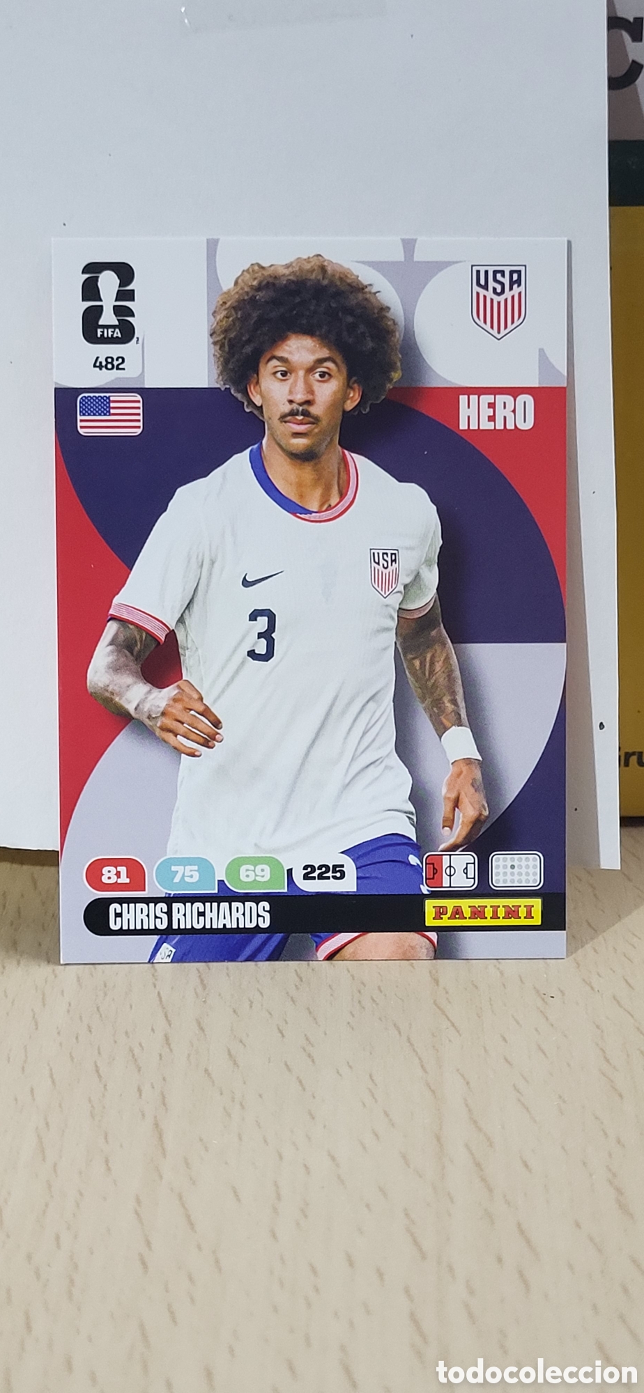Figurine di Calcio: CHRIS RICHARDS EEUU ESTADOS UNIDOS N&ordm; 482 ADRENALYN XL MUNDIAL 2026 26 FIFA WORLD CUP PANINI