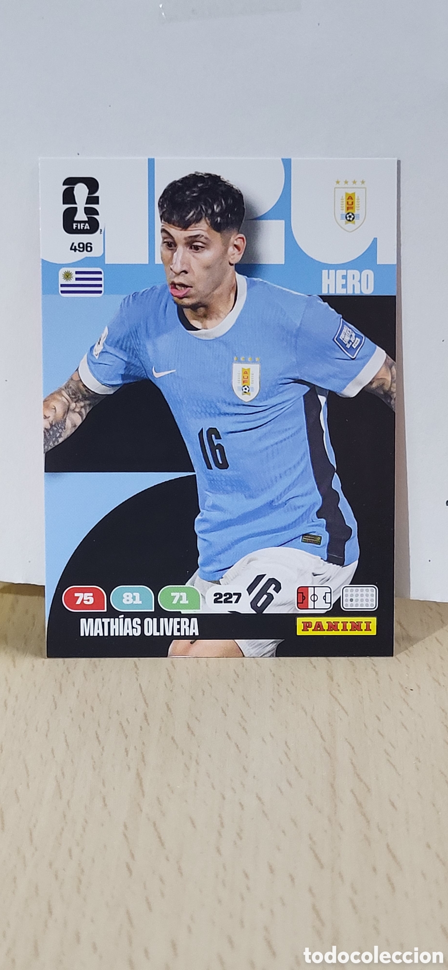 Cartes &agrave; collectionner de Football: MATHIAS OLIVERA URUGUAY N&ordm; 496 ADRENALYN XL MUNDIAL 2026 26 FIFA WORLD CUP PANINI