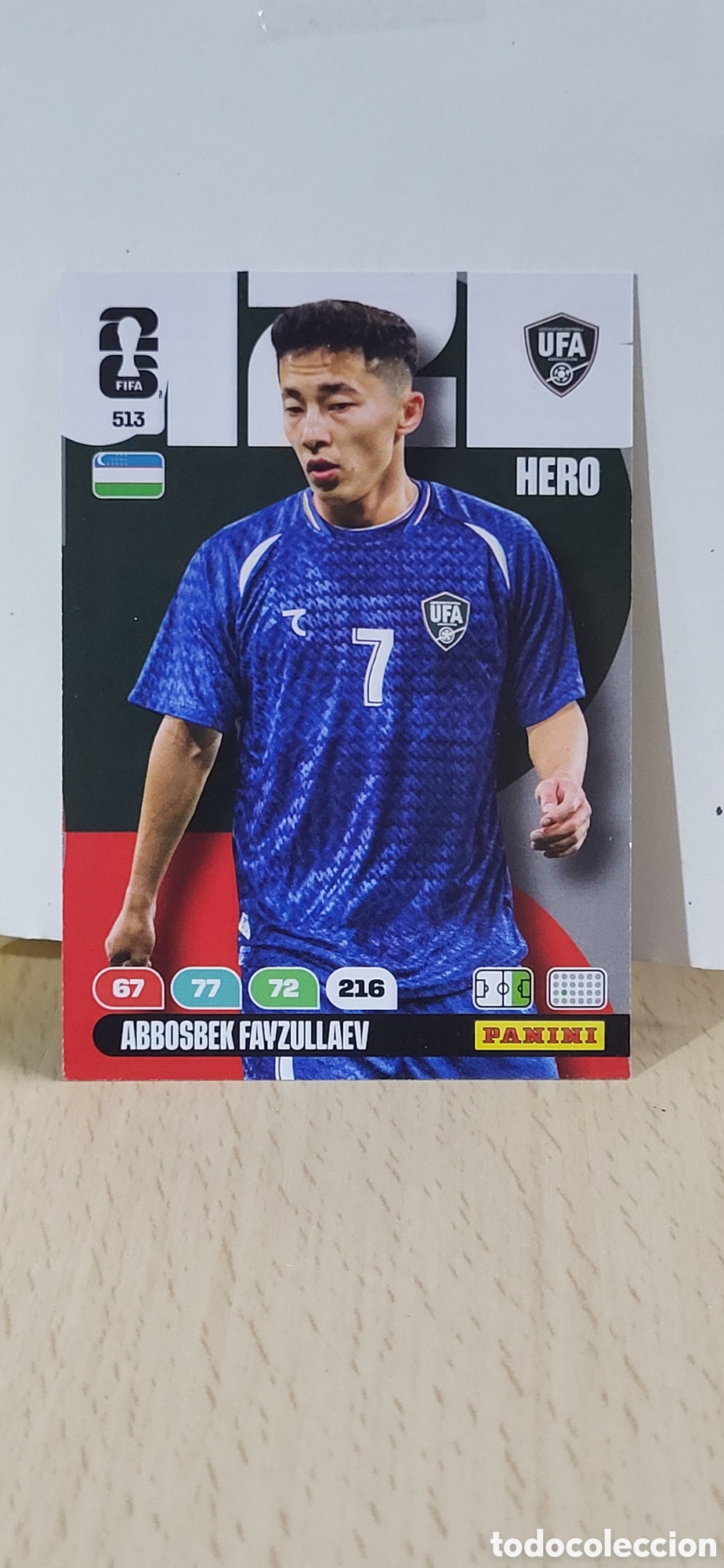 Cromos de Futebol: ABBOSBEK FAYZULLAEV UZBEKISTAN N&ordm; 513 ADRENALYN XL MUNDIAL 2026 26 FIFA WORLD CUP PANINI