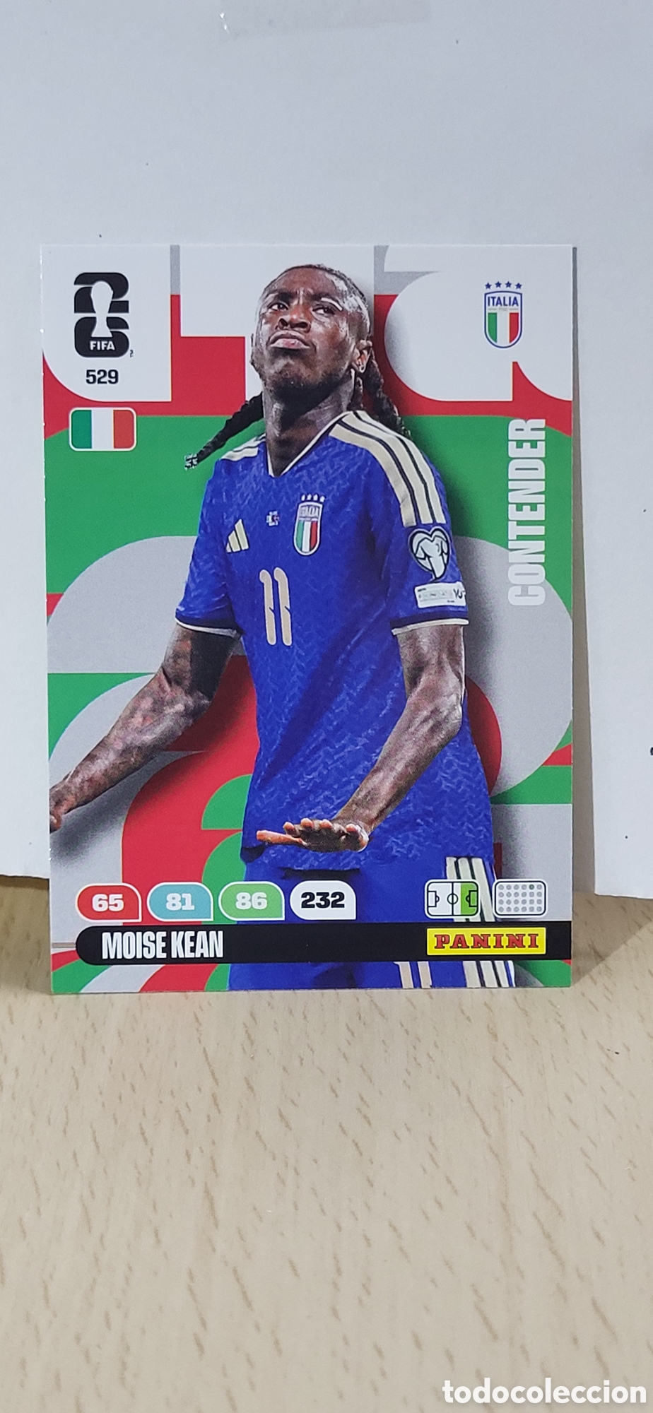 Cromos de f&uacute;tbol: MOISE KEAN ITALIA N&ordm; 529 ADRENALYN XL MUNDIAL 2026 26 FIFA WORLD CUP PANINI