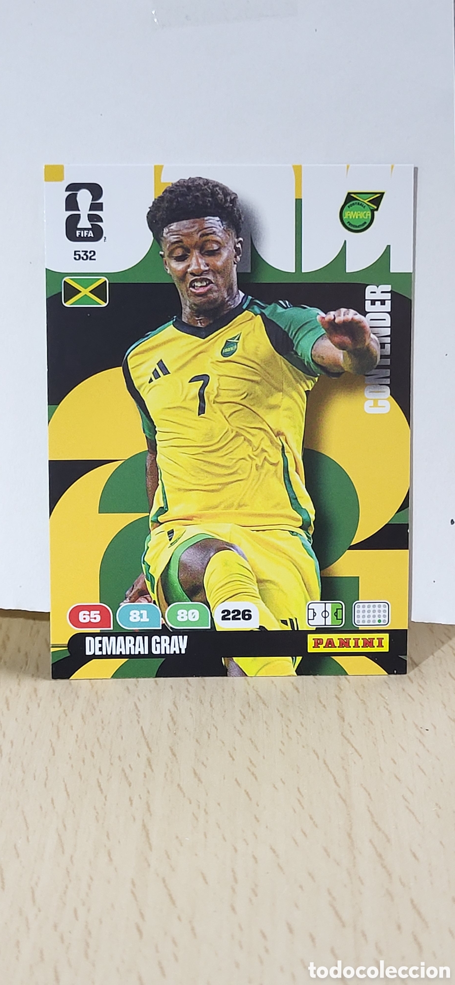 Cartes &agrave; collectionner de Football: DEMARAI GRAY JAMAICA N&ordm; 532 ADRENALYN XL MUNDIAL 2026 26 FIFA WORLD CUP PANINI
