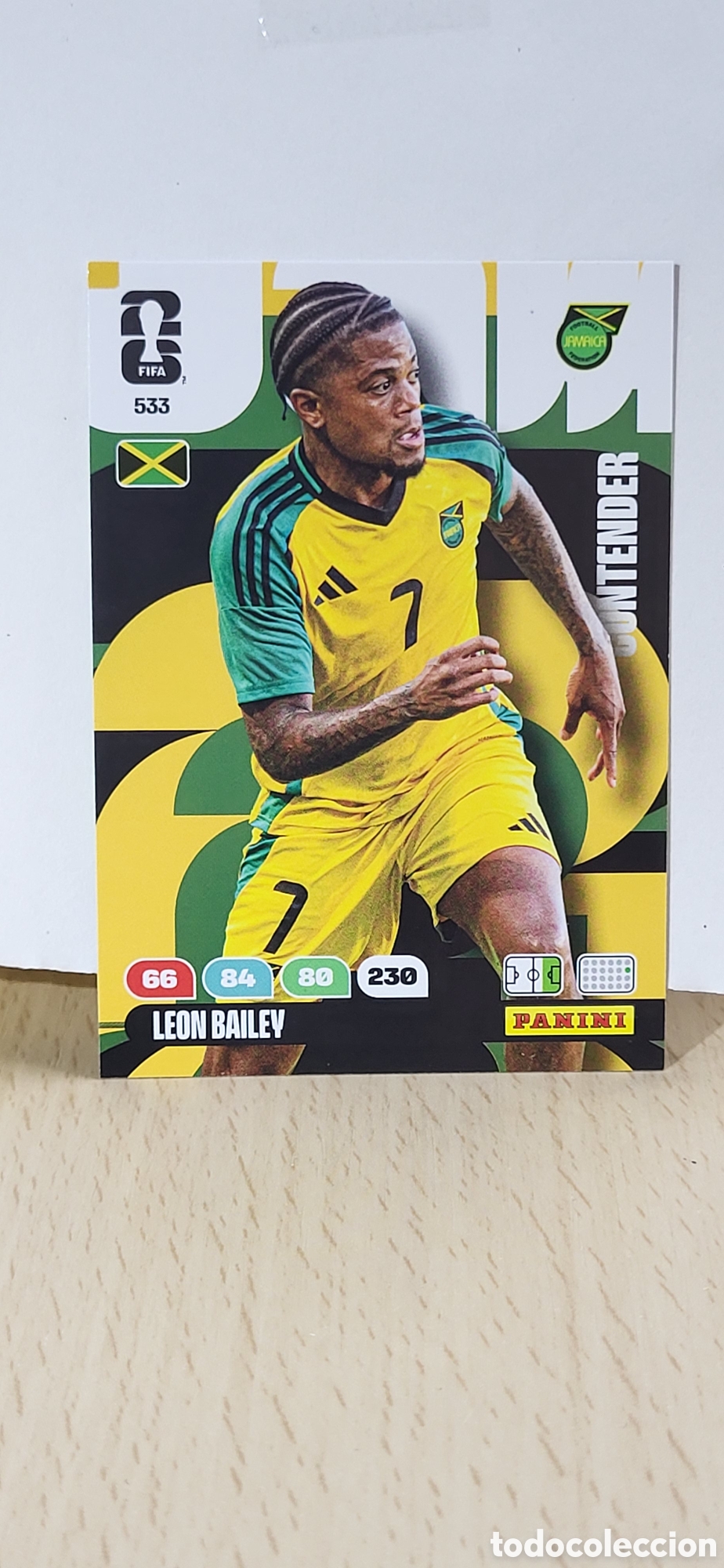 Cartes &agrave; collectionner de Football: LEON BAILEY JAMAICA N&ordm; 533 ADRENALYN XL MUNDIAL 2026 26 FIFA WORLD CUP PANINI