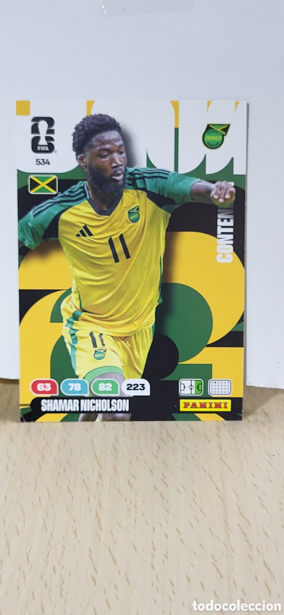 Fu&szlig;ball-Sticker: SHAMAR NICHOLSON JAMAICA N&ordm; 534 ADRENALYN XL MUNDIAL 2026 26 FIFA WORLD CUP PANINI