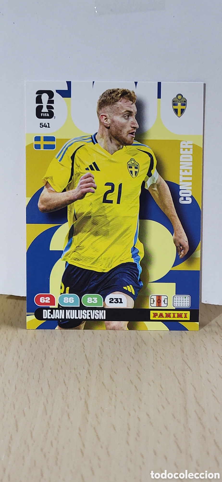 Figurine di Calcio: DEJAN KULUSEVSKI SUECIA N&ordm; 541 ADRENALYN XL MUNDIAL 2026 26 FIFA WORLD CUP PANINI