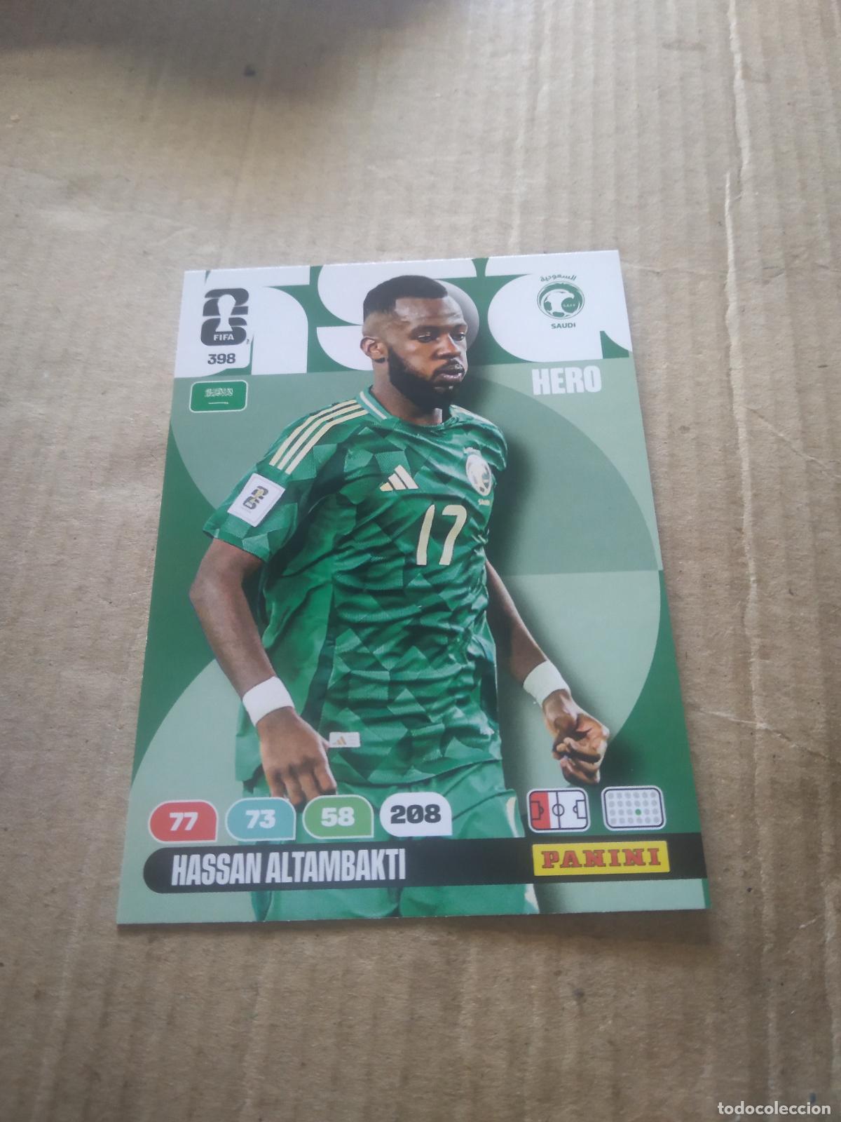 Cromos de f&uacute;tbol: 398 HASSAN ALTAMBAKTI ARABIA SAUDITA CROMO FUTBOL PANINI ADRENALYN MUNDIAL 2026 WORLD CUP
