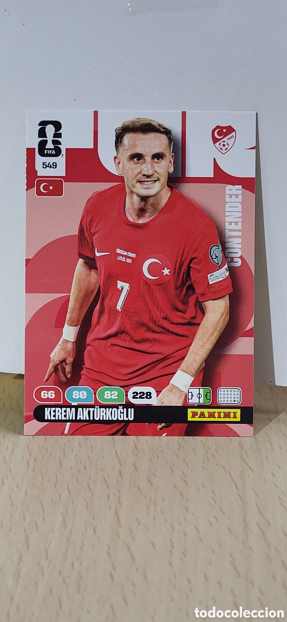 Cromos de f&uacute;tbol: KEREM AKTURKOGLU TURQUIA N&ordm; 549 ADRENALYN XL MUNDIAL 2026 26 FIFA WORLD CUP PANINI