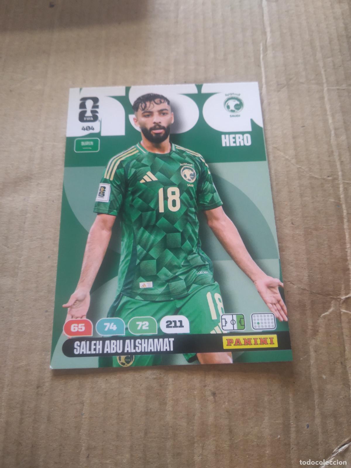 Cromos de f&uacute;tbol: 404 SALEH ABU ALSHAMAT ARABIA SAUDITA CROMO FUTBOL PANINI ADRENALYN MUNDIAL 2026 WORLD CUP