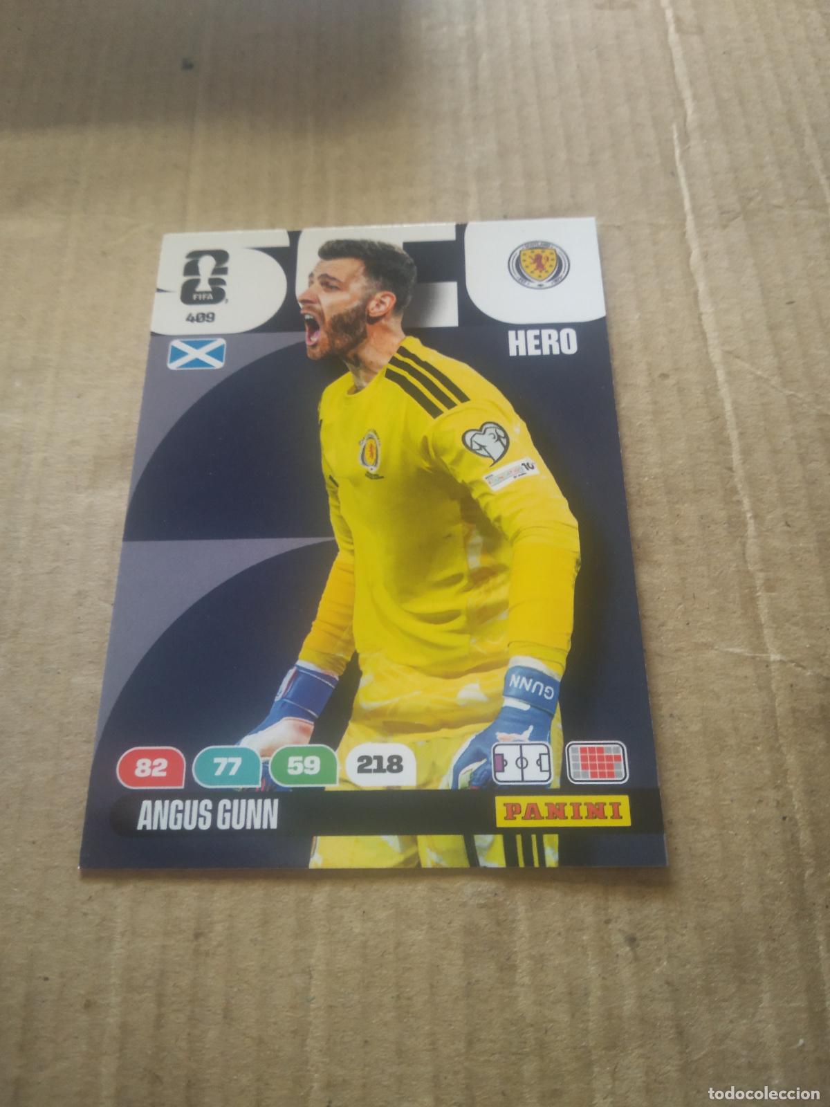 Cromos de f&uacute;tbol: 409 ANGUS GUNN ESCOCIA CROMO FUTBOL PANINI ADRENALYN MUNDIAL 2026 WORLD CUP