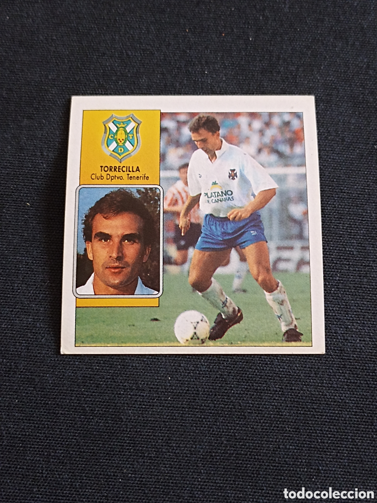 Fu&szlig;ball-Sticker: Torrecilla ( Club Deportivo Tenerife ). Liga este 92-93. Nunca pegado