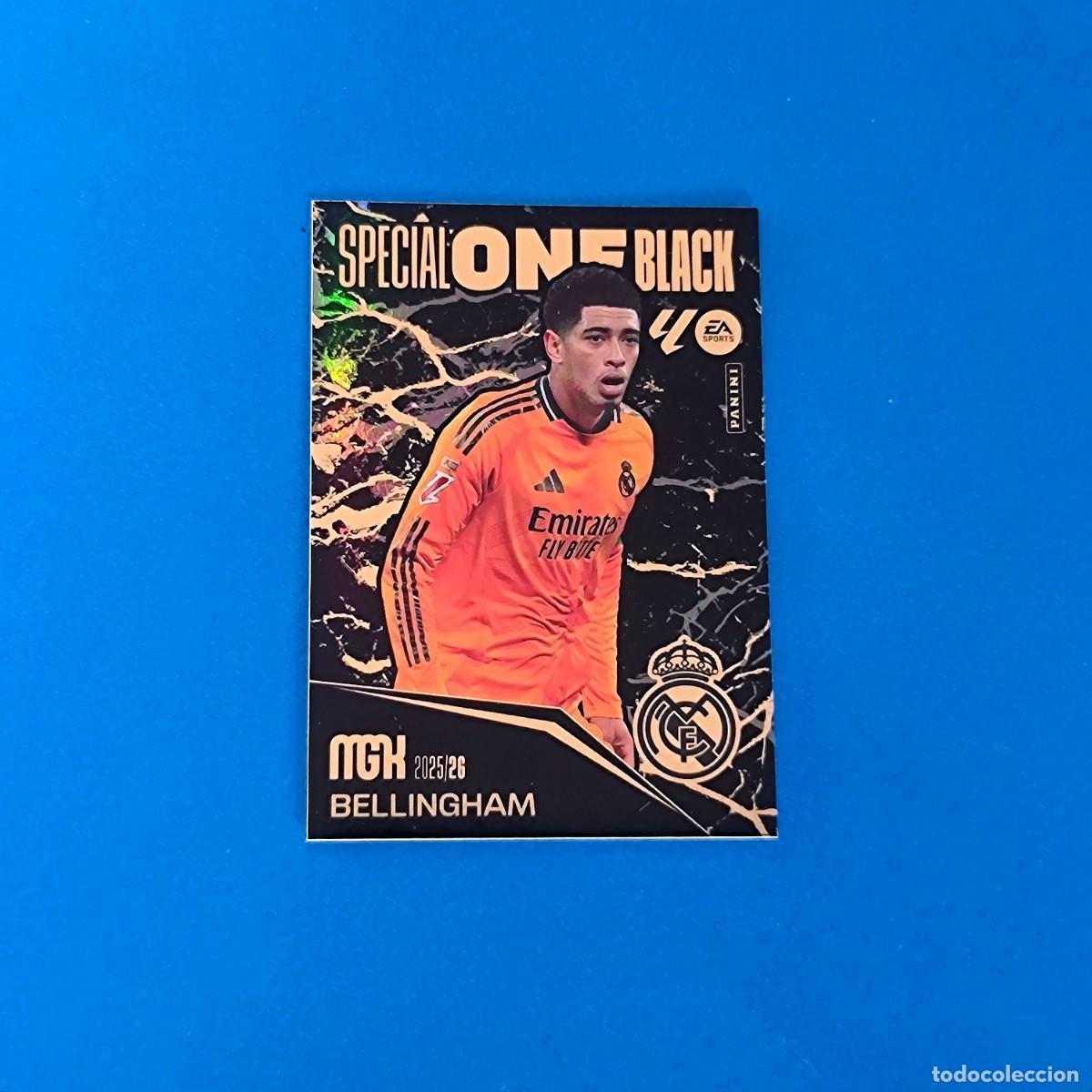 Cromos de f&uacute;tbol: Megacracks 2025 2026 / 25 26 Special One Black Bellingham Real Madrid