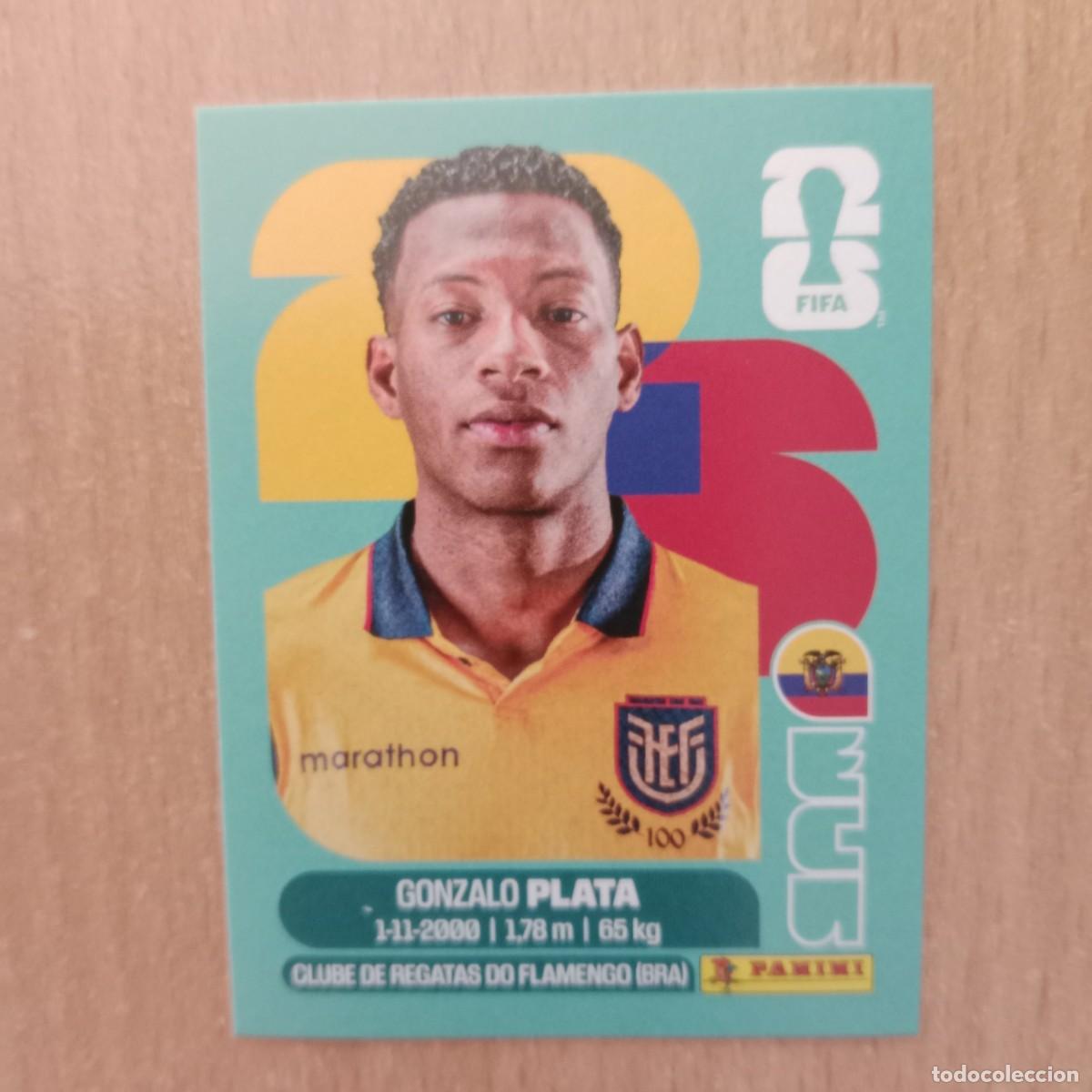 Cartes &agrave; collectionner de Football: GONZALO PLATA , ECUADOR , STICKER CROMO N&ordm; ECU 16 , FIFA WORLD CUP 2026 - PANINI - A&Ntilde;O 2026.