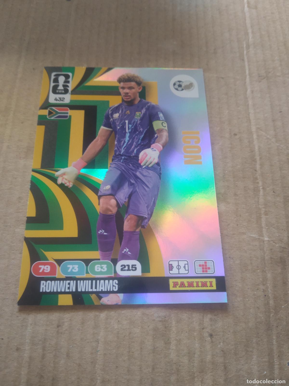 Figurine di Calcio: 432 RONWEN WILLIAMS SUDAFRICA CROMO FUTBOL PANINI ADRENALYN MUNDIAL 2026 WORLD CUP