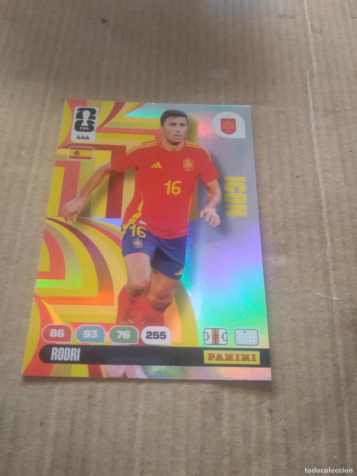 Cromos de f&uacute;tbol: 444 RODRI ESPA&Ntilde;A CROMO FUTBOL PANINI ADRENALYN MUNDIAL 2026 WORLD CUP