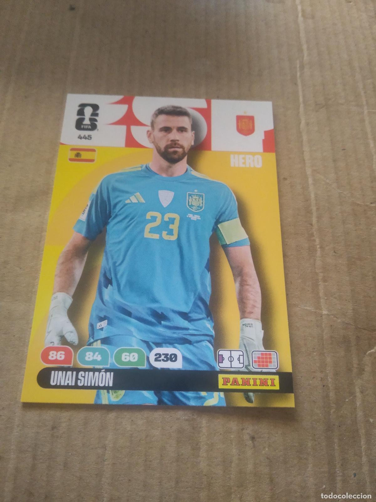 Cromos de f&uacute;tbol: 445 UNAI SIMON ESPA&Ntilde;A CROMO FUTBOL PANINI ADRENALYN MUNDIAL 2026 WORLD CUP