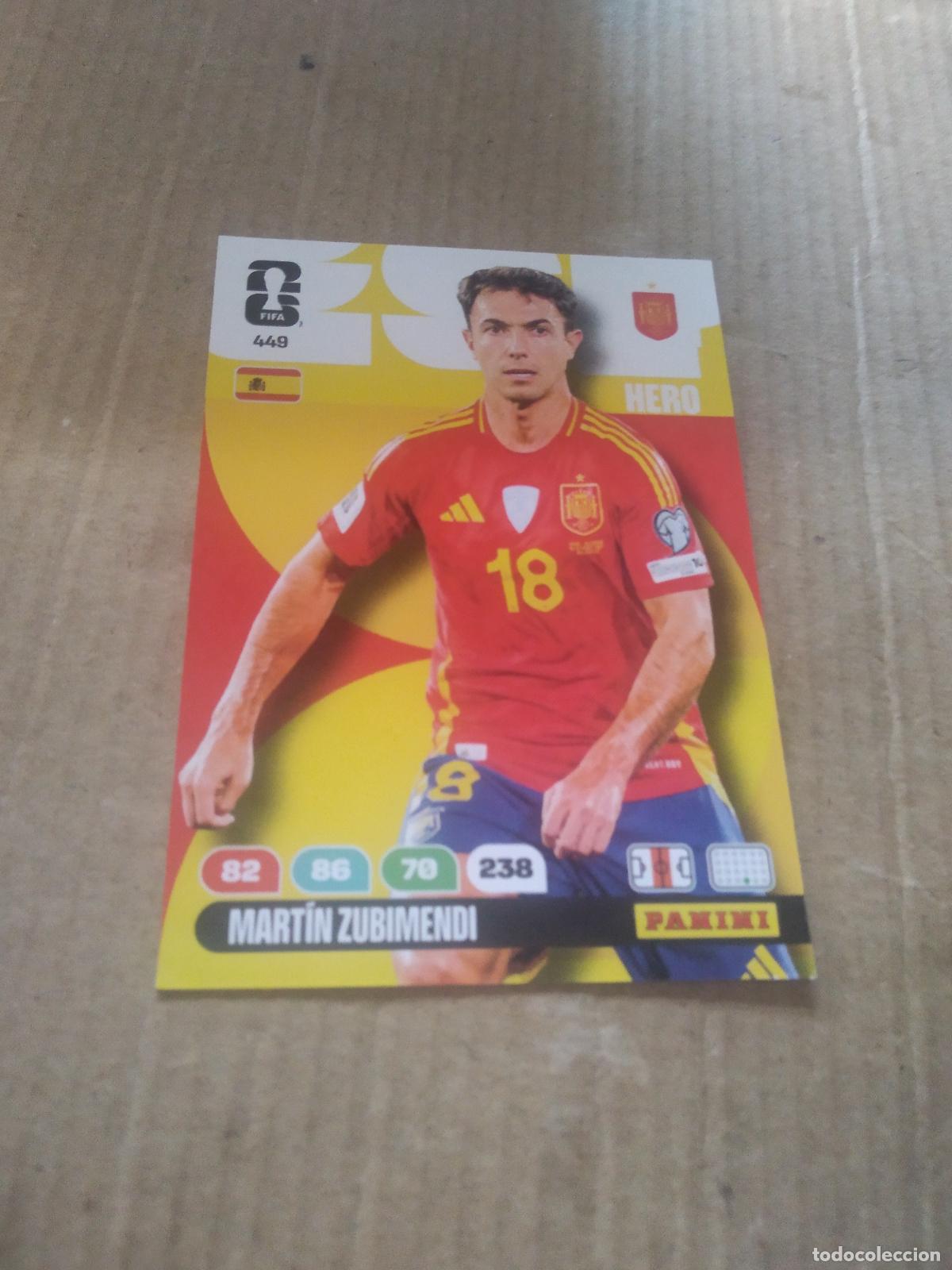 Cromos de f&uacute;tbol: 449 ZUBIMENDI ESPA&Ntilde;A CROMO FUTBOL PANINI ADRENALYN MUNDIAL 2026 WORLD CUP