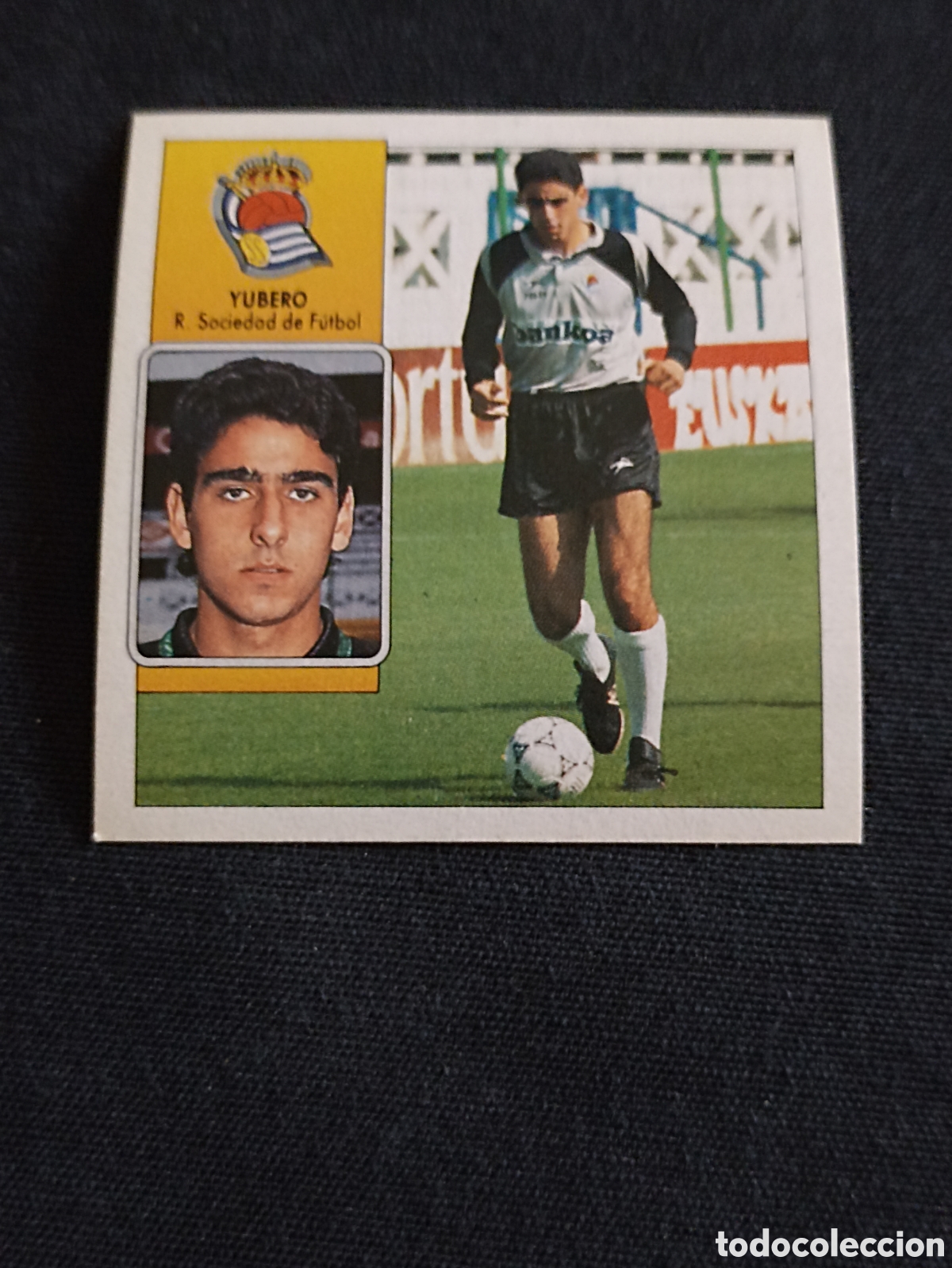 Cromos de f&uacute;tbol: Yubero ( Real Sociedad de F&uacute;tbol ). Liga este 92-93. Nunca pegado