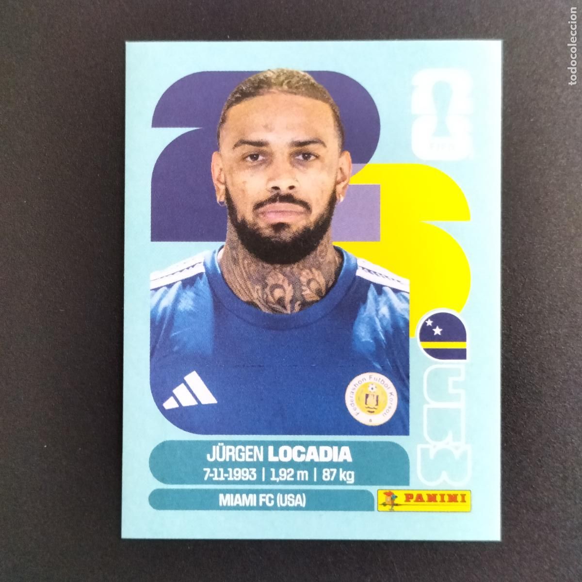 Cromos de f&uacute;tbol: CUW 17 JURGEN LOCADIA CURA&Ccedil;AO CROMOS STICKER MUNDIAL 26 2026 FIFA WORLD CUP PANINI