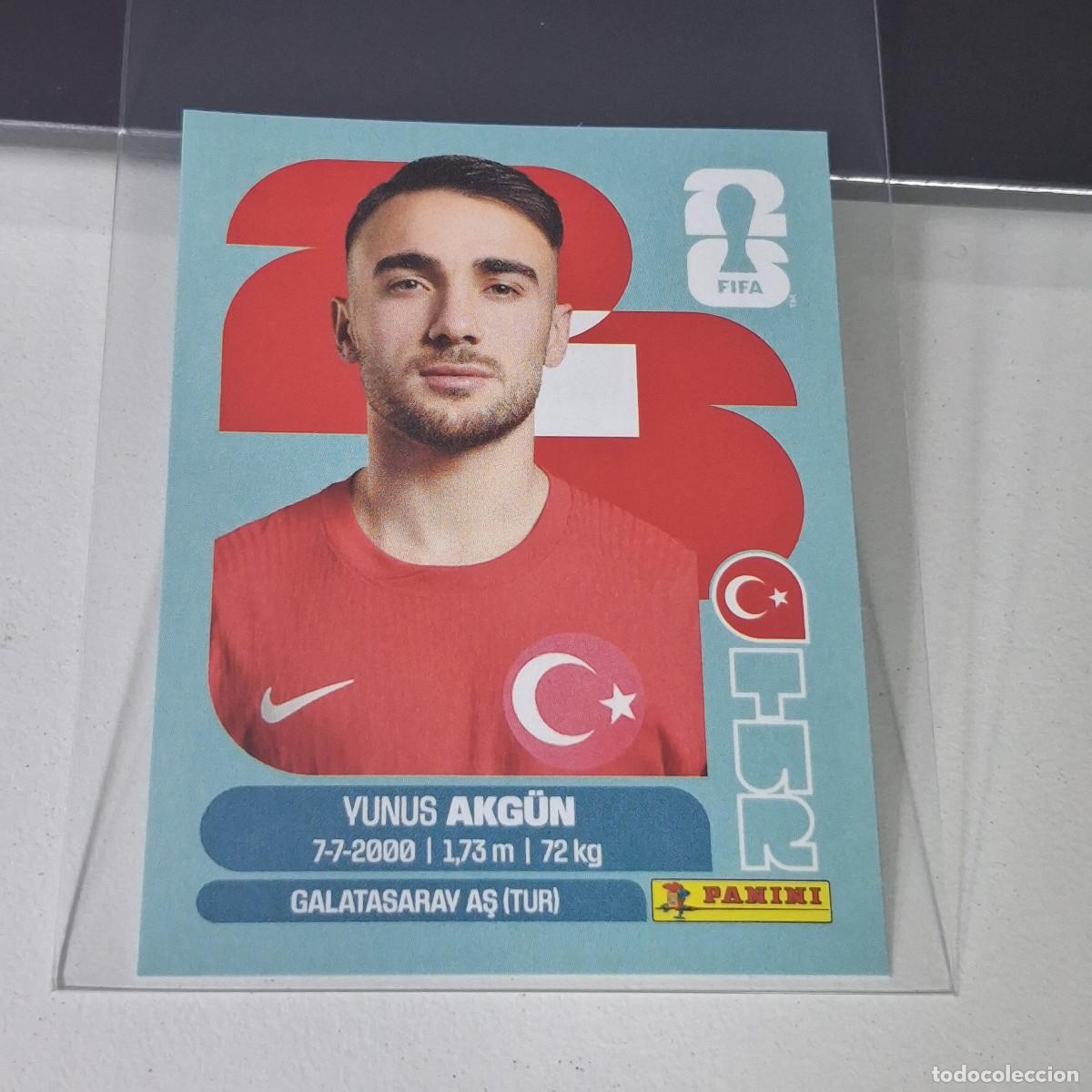 Cromos de f&uacute;tbol: B20 TUR16 YUNUS AKG&Uuml;N 16 TURQU&Iacute;A TURQUEY TUR MUNDIAL FIFA WORLD CUP 2026 STICKER PANINI