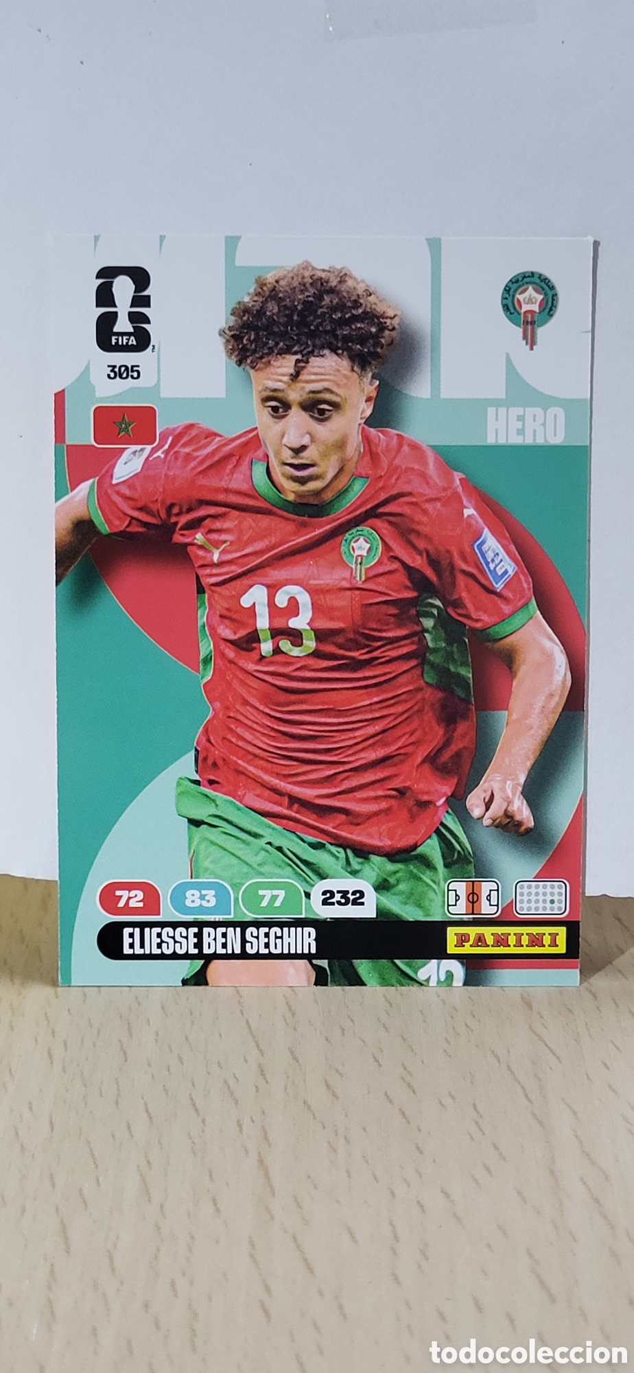 Fu&szlig;ball-Sticker: ELIESSE BEN SEGHIR MARRUECOS N&ordm; 305 ADRENALYN XL MUNDIAL 2026 26 FIFA WORLD CUP PANINI
