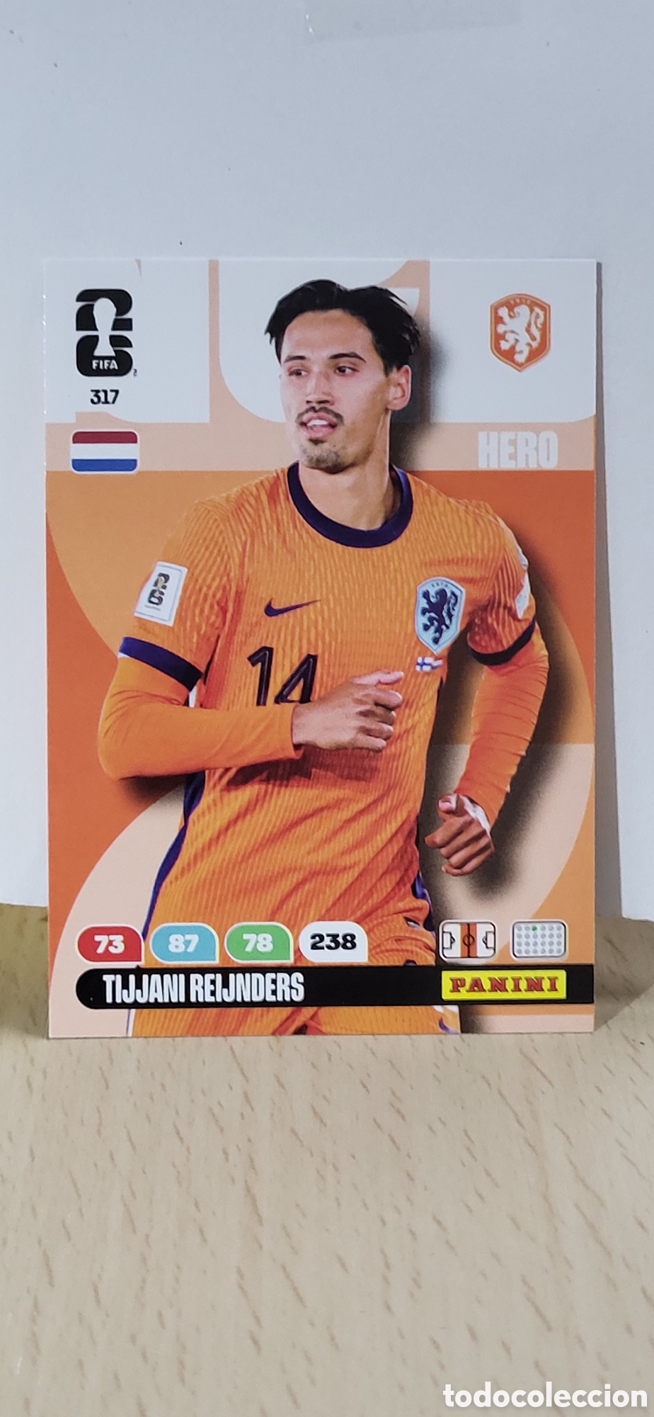 Cromos de Futebol: TIJJANI REIJNDERS PAISES BAJOS HOLANDA N&ordm; 317 ADRENALYN XL MUNDIAL 2026 26 FIFA WORLD CUP PANINI