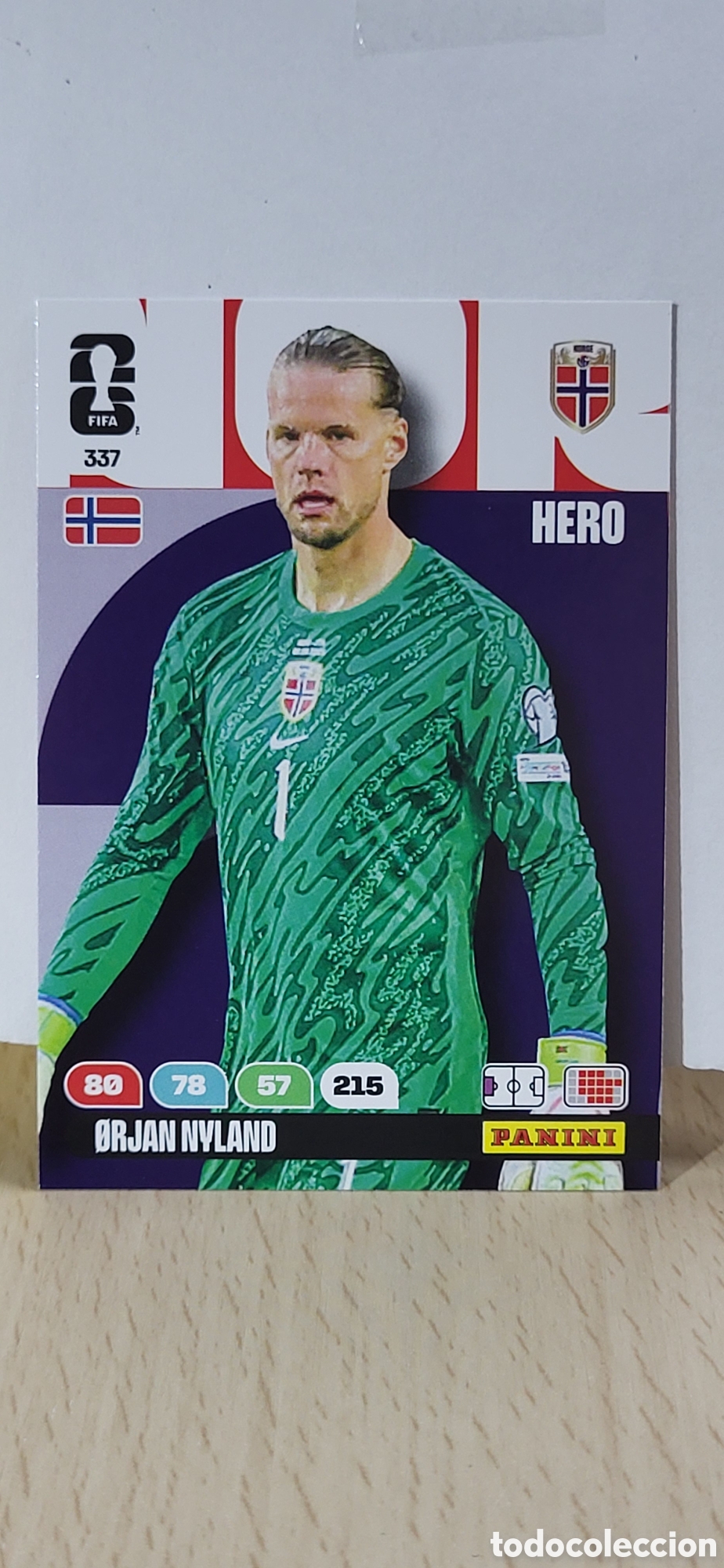 Cromos de Futebol: ORJAN NYLAND NORUEGA N&ordm; 337 ADRENALYN XL MUNDIAL 2026 26 FIFA WORLD CUP PANINI