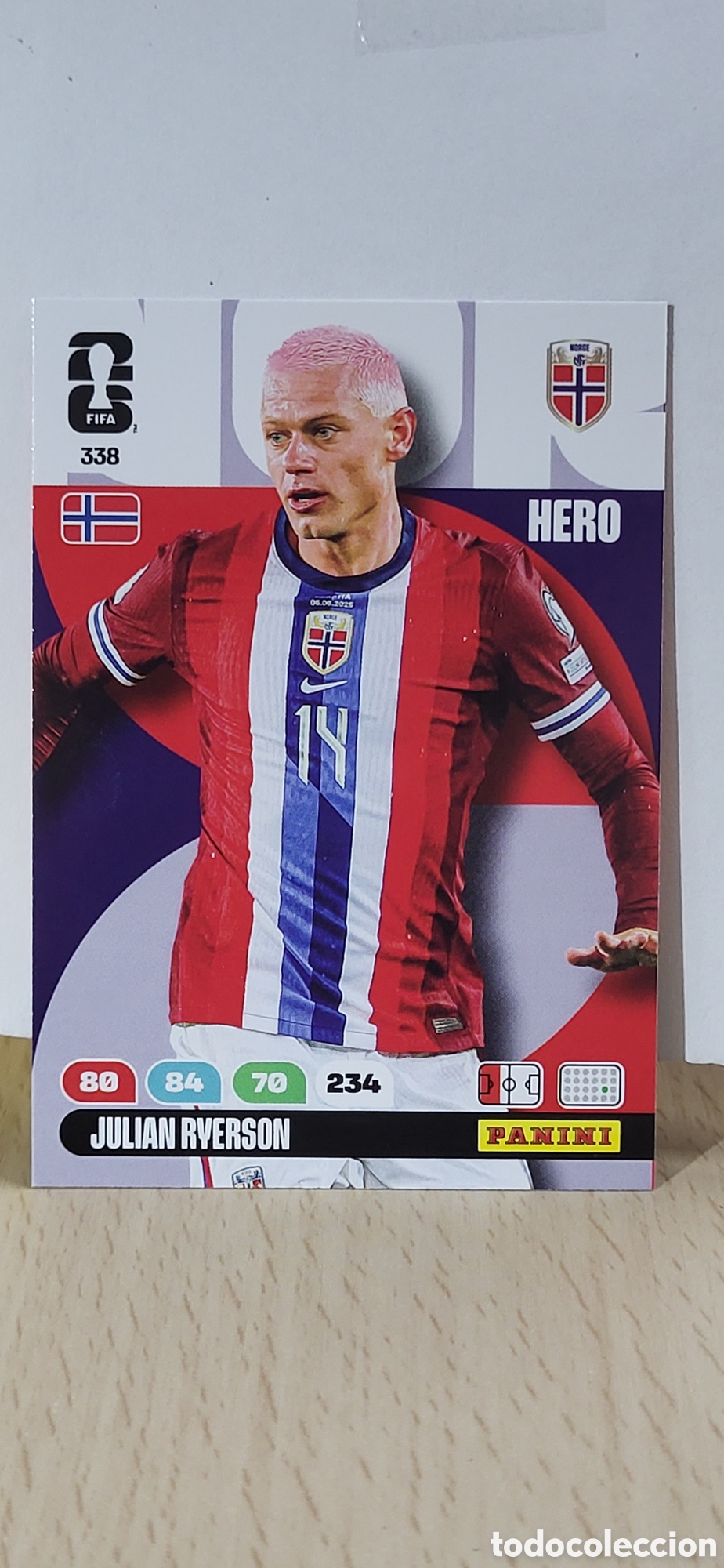 Cromos de Futebol: JULIAN RYERSON NORUEGA N&ordm; 338 ADRENALYN XL MUNDIAL 2026 26 FIFA WORLD CUP PANINI