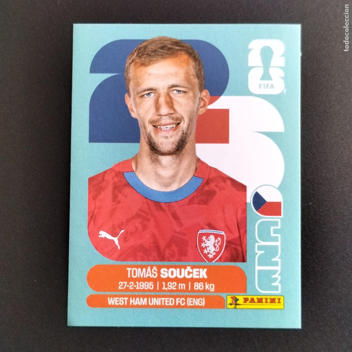 Cromos de f&uacute;tbol: CZE 12 TOMAS SOUCEK REPUBLICA CHECA CROMOS STICKER MUNDIAL 26 2026 FIFA WORLD CUP PANINI