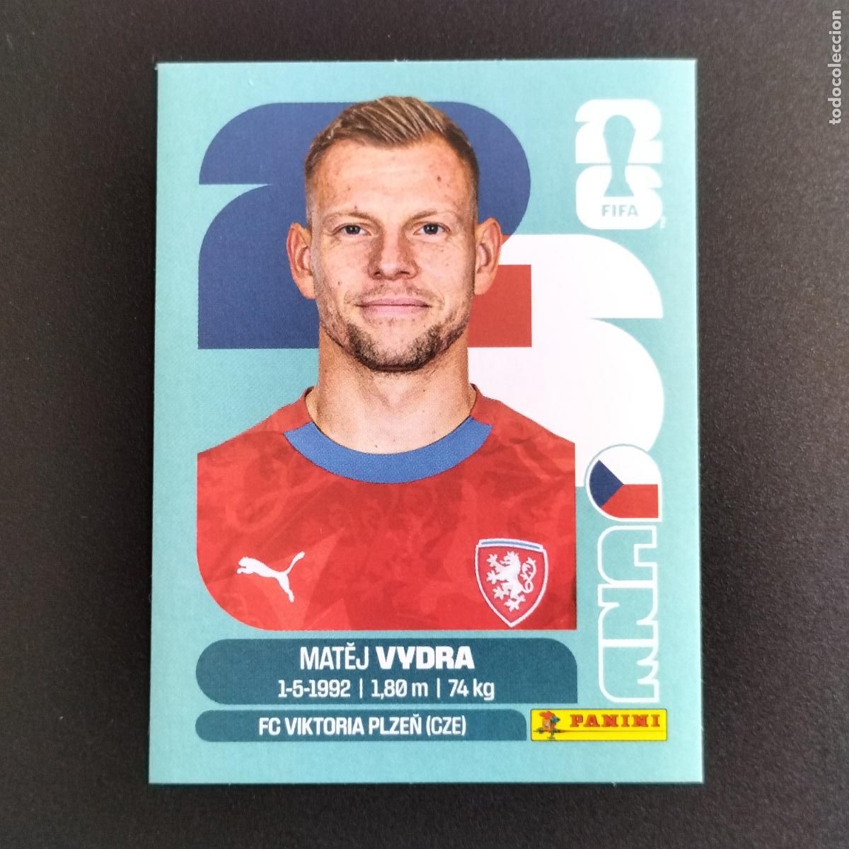 Cromos de f&uacute;tbol: CZE 15 MATEJ VYDRA REPUBLICA CHECA CROMOS STICKER MUNDIAL 26 2026 FIFA WORLD CUP PANINI