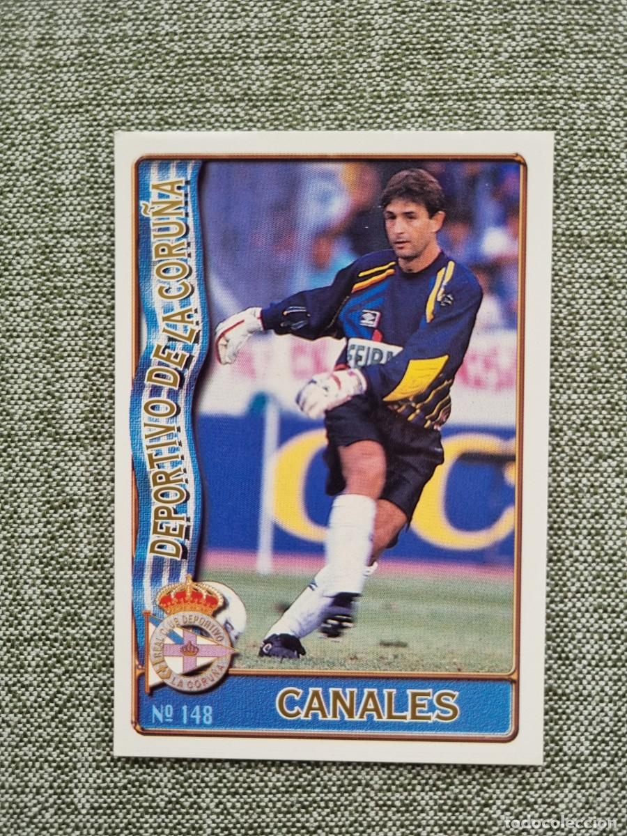 Cromos de f&uacute;tbol: 148 CANALES (RCD La Coru&ntilde;a). Las Fichas de la Liga 1996 1997 96 97 (Mundicromo)