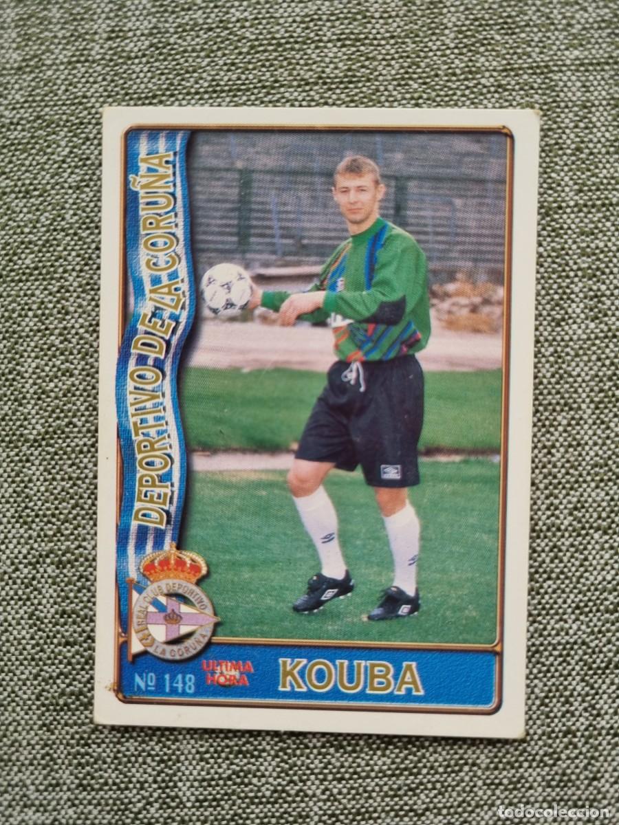 Cromos de f&uacute;tbol: 148 KOUBA (RCD La Coru&ntilde;a) &Uacute;LTIMA HORA. Las Fichas de la Liga 1996 1997 96 97 (Mundicromo)