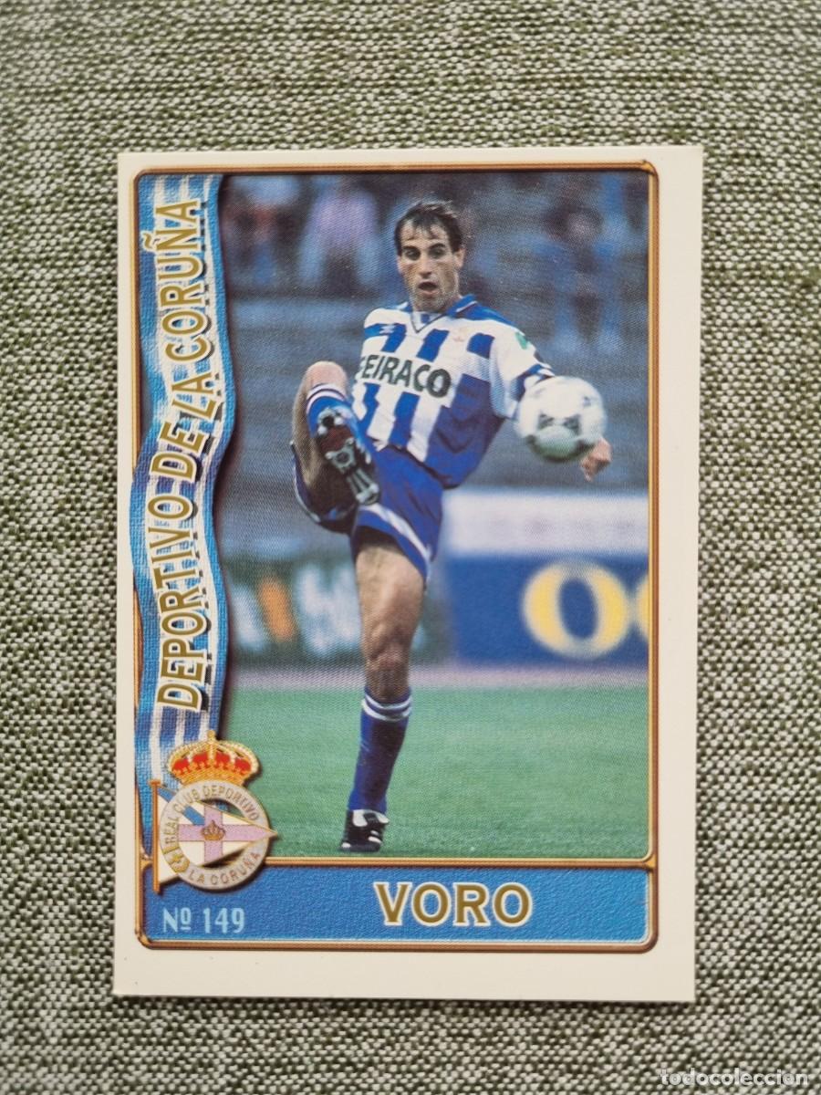 Cromos de f&uacute;tbol: 149 VORO (RCD La Coru&ntilde;a). Las Fichas de la Liga 1996 1997 96 97 (Mundicromo)