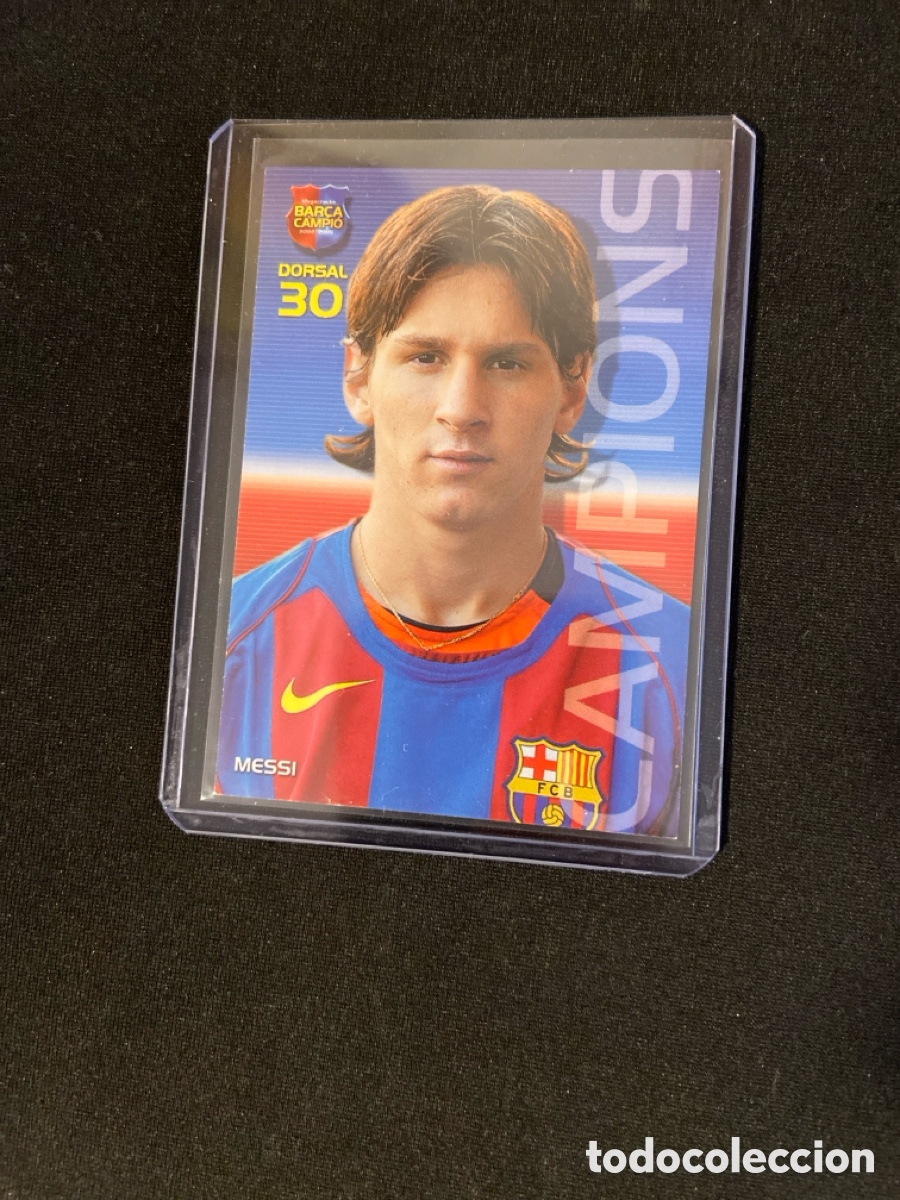 Cromos de f&uacute;tbol: MESSI BAR&Ccedil;A CAMPIO 35 MEGACRACKS ROOKIE (BARCELONA) CROMO CARTA