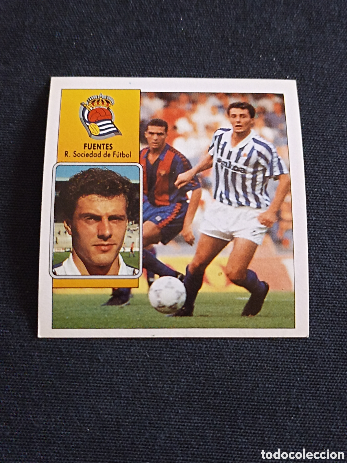 Cromos de f&uacute;tbol: Fuentes ( Real Sociedad de F&uacute;tbol ). Liga este 92-93. Nunca pegado