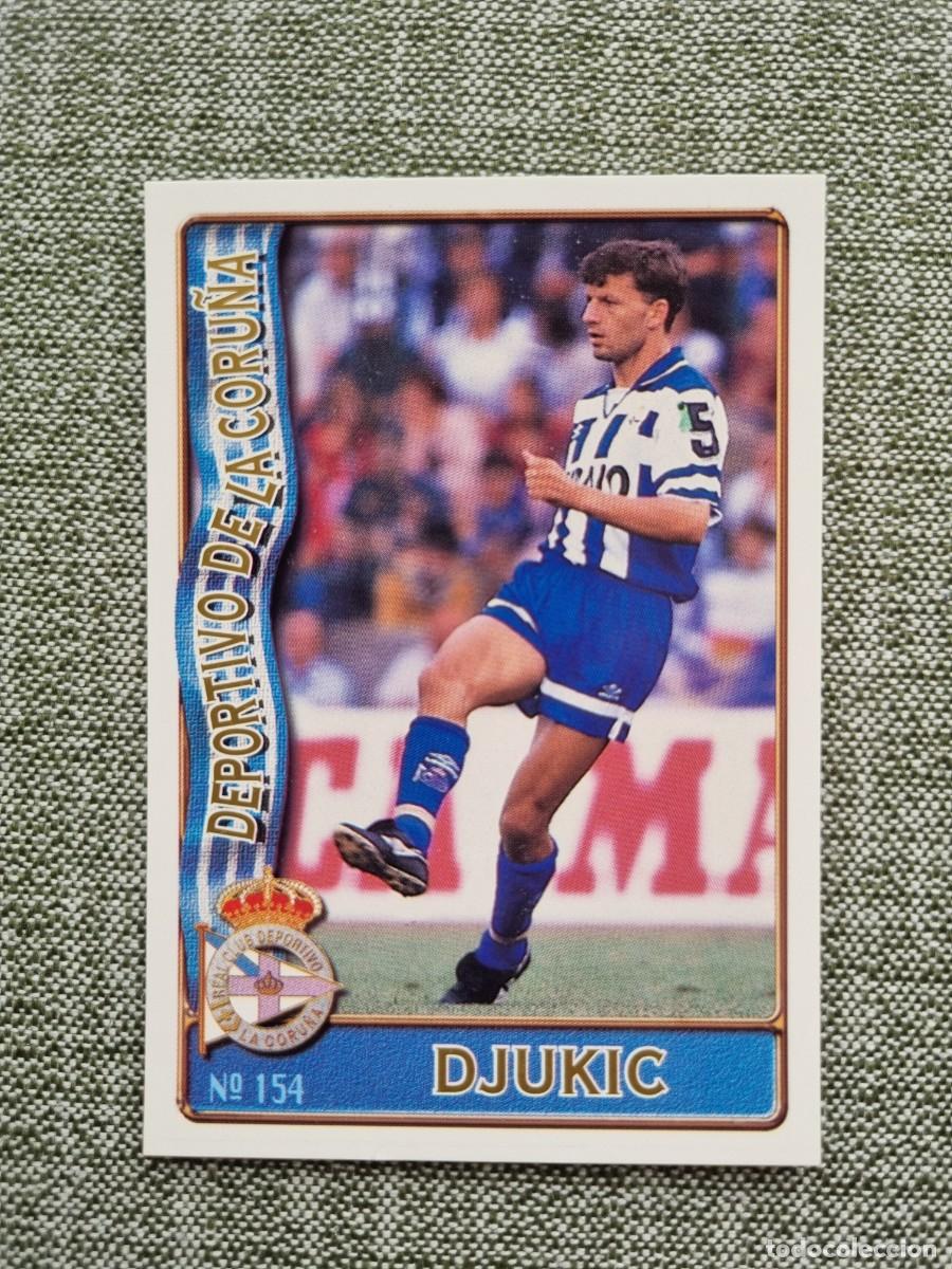 Cromos de f&uacute;tbol: 154 DJUKIC (RCD La Coru&ntilde;a). Las Fichas de la Liga 1996 1997 96 97 (Mundicromo)