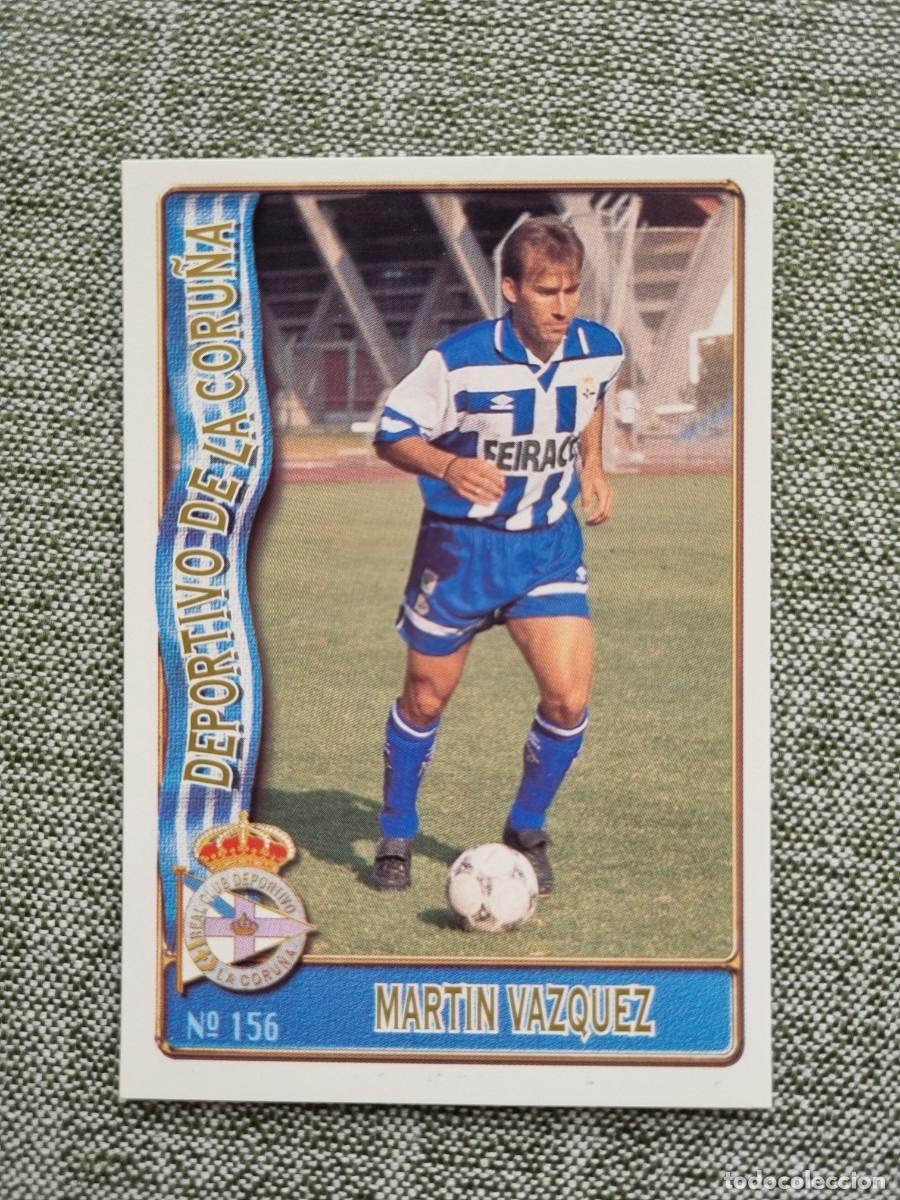 Cromos de f&uacute;tbol: 156 MART&Iacute;N V&Aacute;ZQUEZ (RCD La Coru&ntilde;a). Las Fichas de la Liga 1996 1997 96 97 (Mundicromo)