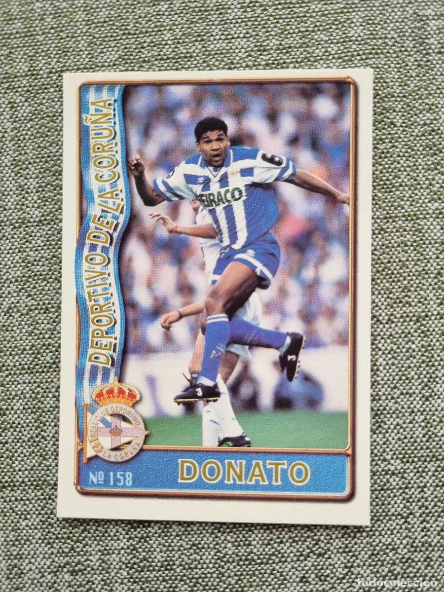 Cromos de f&uacute;tbol: 158 DONATO (RCD La Coru&ntilde;a). Las Fichas de la Liga 1996 1997 96 97 (Mundicromo)