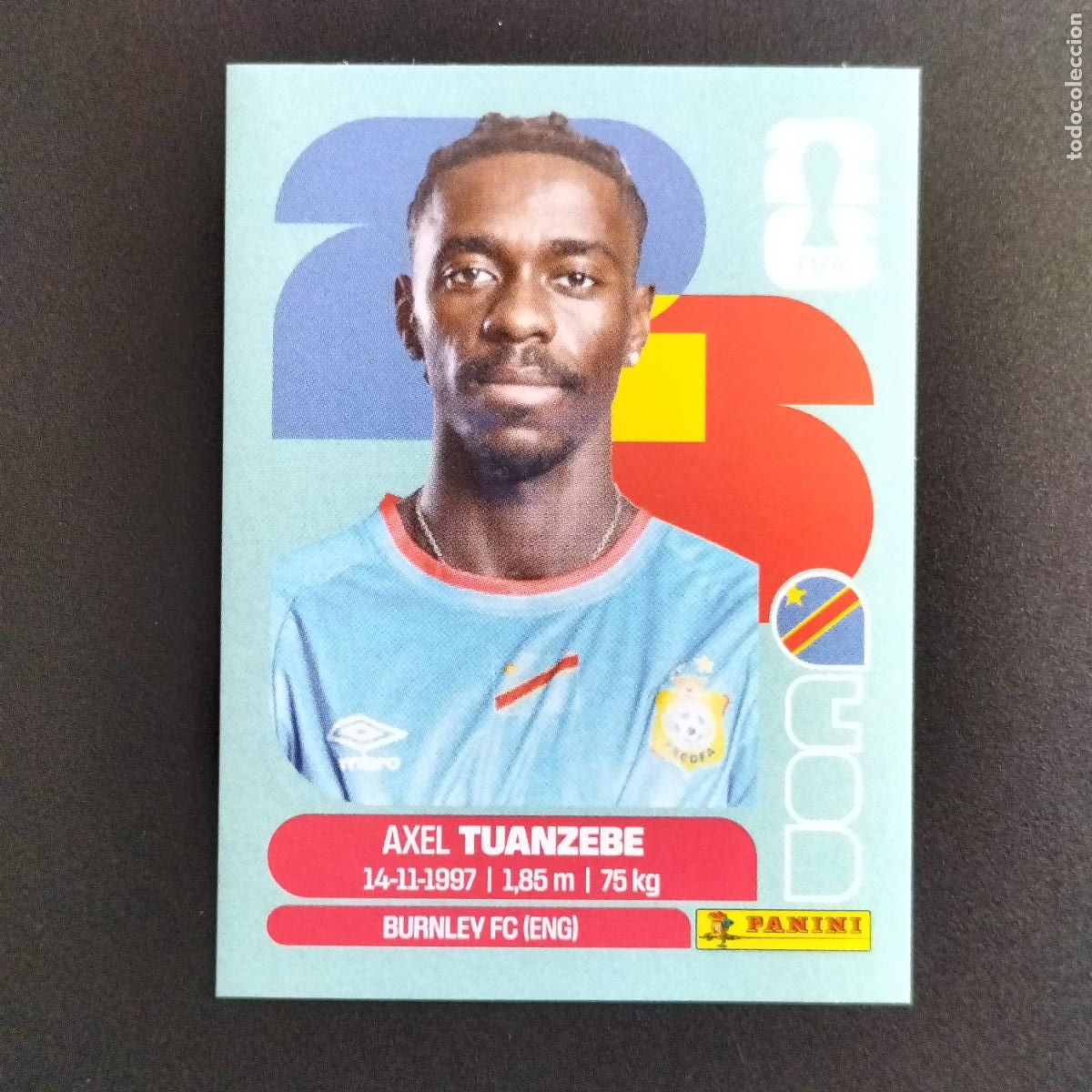 Cromos de f&uacute;tbol: COD 4 AXEL TUANZEBE CONGO CROMOS STICKER MUNDIAL 26 2026 FIFA WORLD CUP PANINI