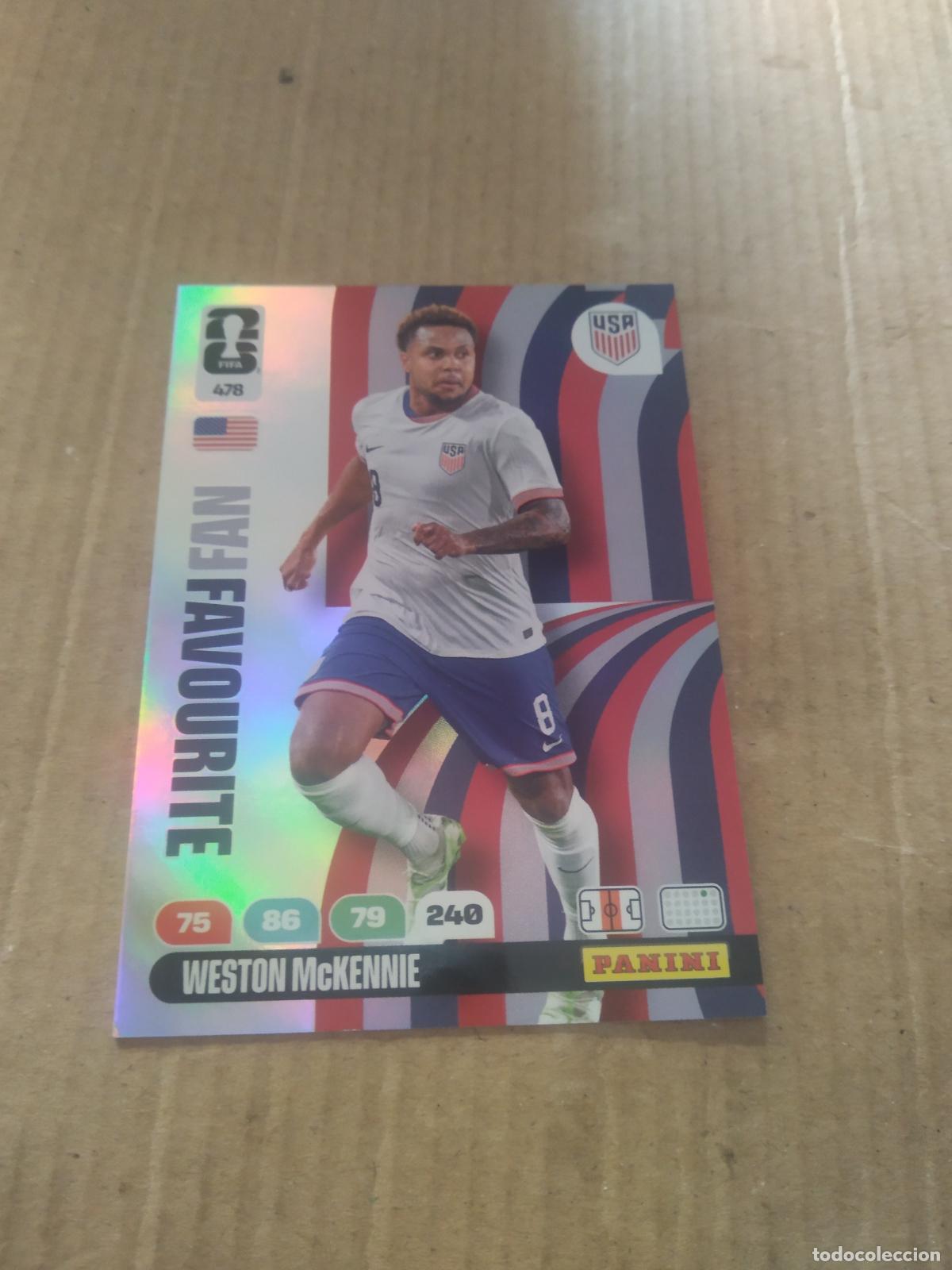 Cromos de f&uacute;tbol: 478 MCKENNIE ESTADOS UNIDOS USA CROMO FUTBOL PANINI ADRENALYN MUNDIAL 2026 WORLD CUP
