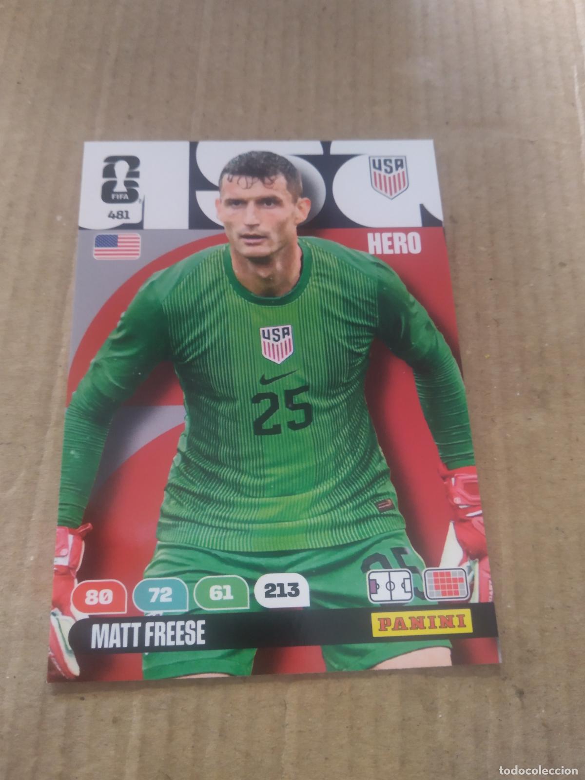 Cromos de f&uacute;tbol: 481 MATT FREESE ESTADOS UNIDOS USA CROMO FUTBOL PANINI ADRENALYN MUNDIAL 2026 WORLD CUP