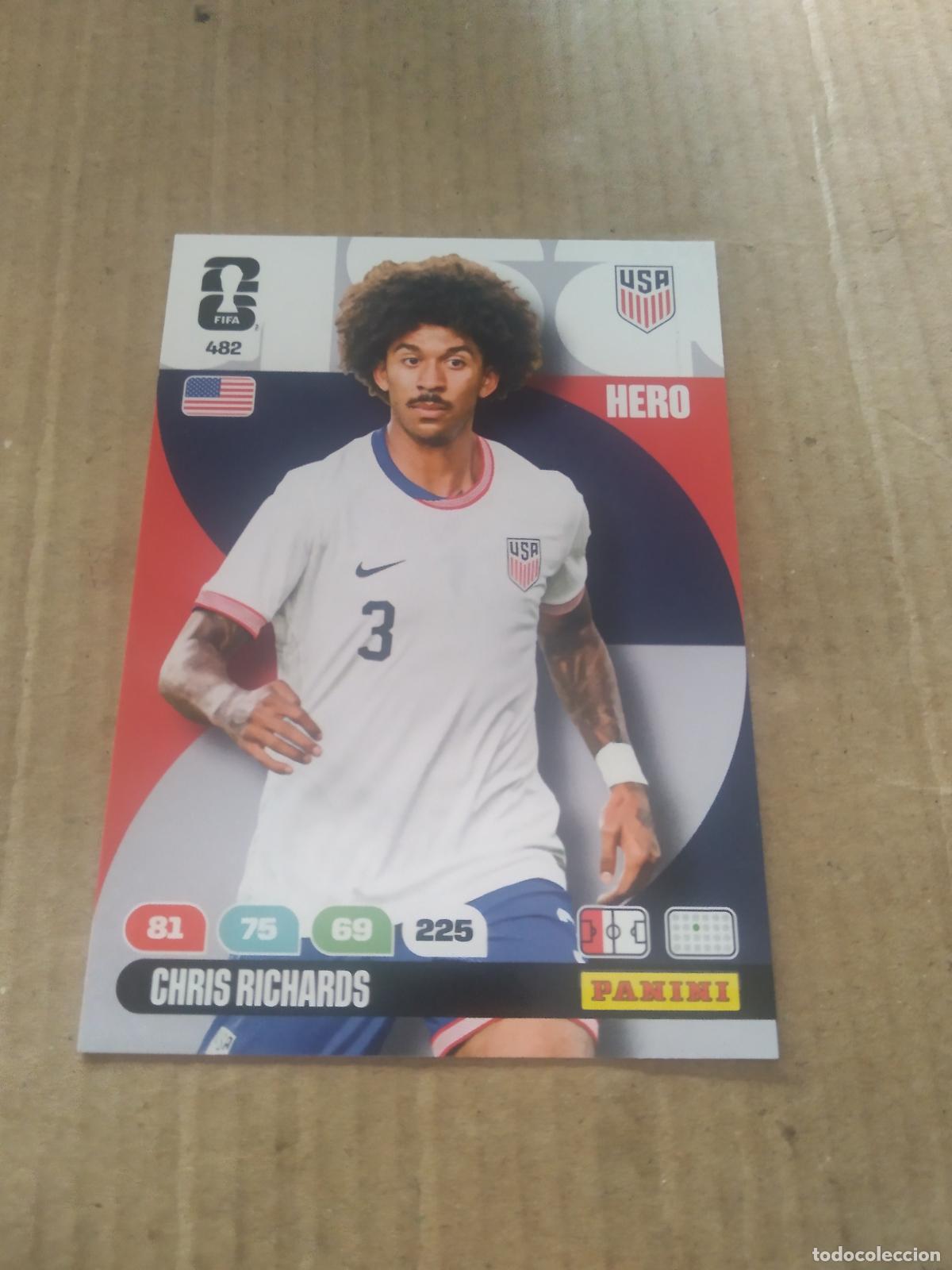 Cromos de f&uacute;tbol: 482 CHRIS RICHARDS ESTADOS UNIDOS USA CROMO FUTBOL PANINI ADRENALYN MUNDIAL 2026 WORLD CUP